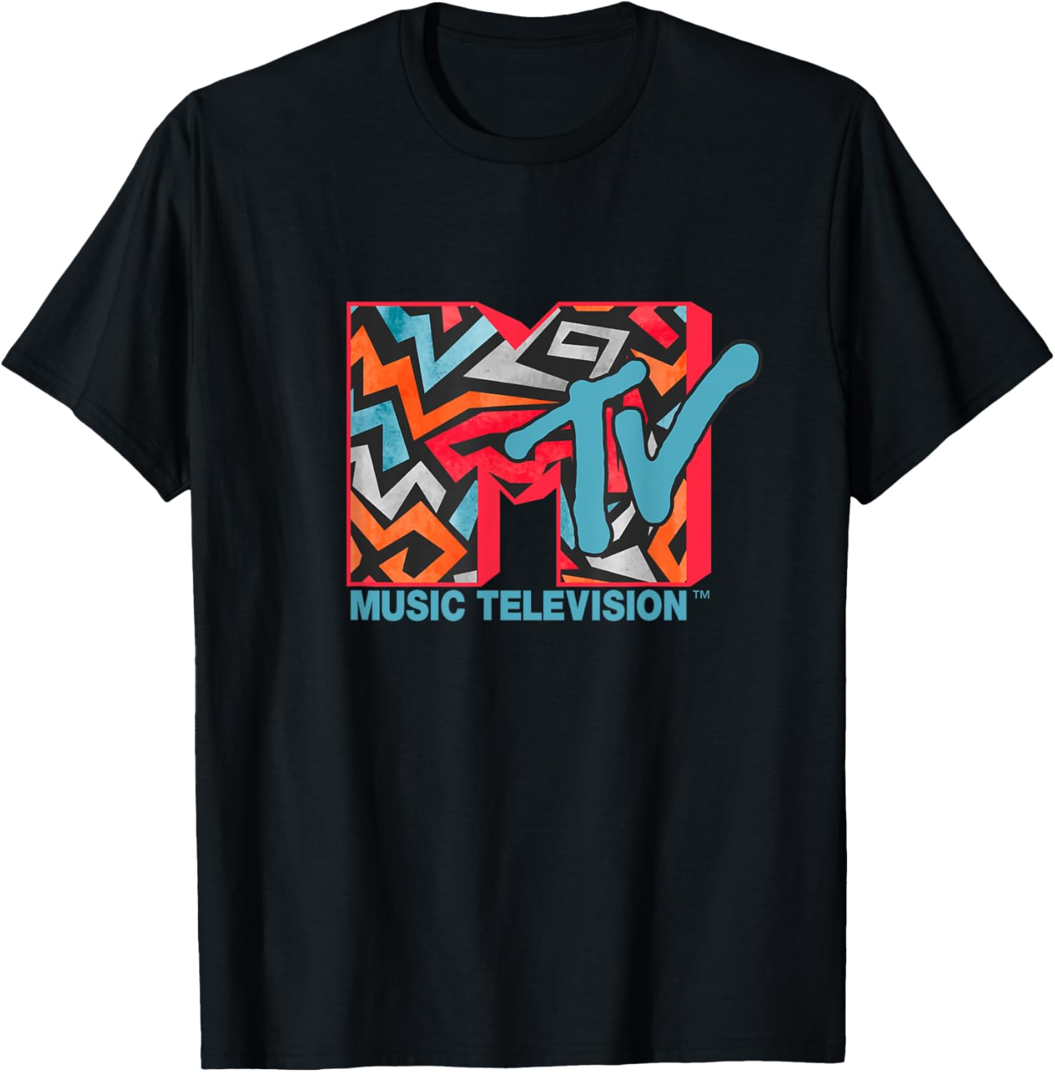 Mademark x MTV Abstract Logo T-Shirt - Stylish Modern Art Fashion - 7