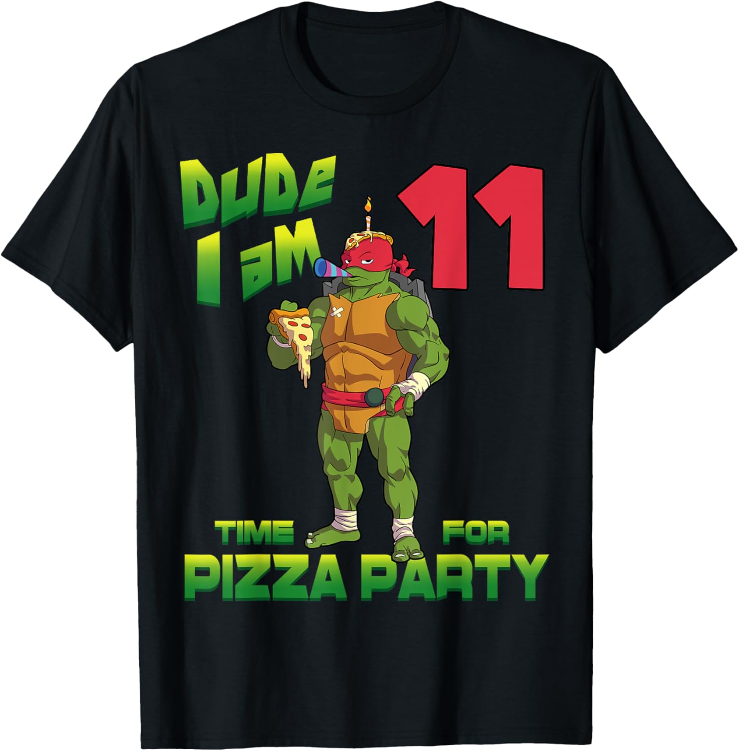 Mademark Teenage Mutant Ninja Turtles Raphael Birthday T-Shirt for Kids - 8