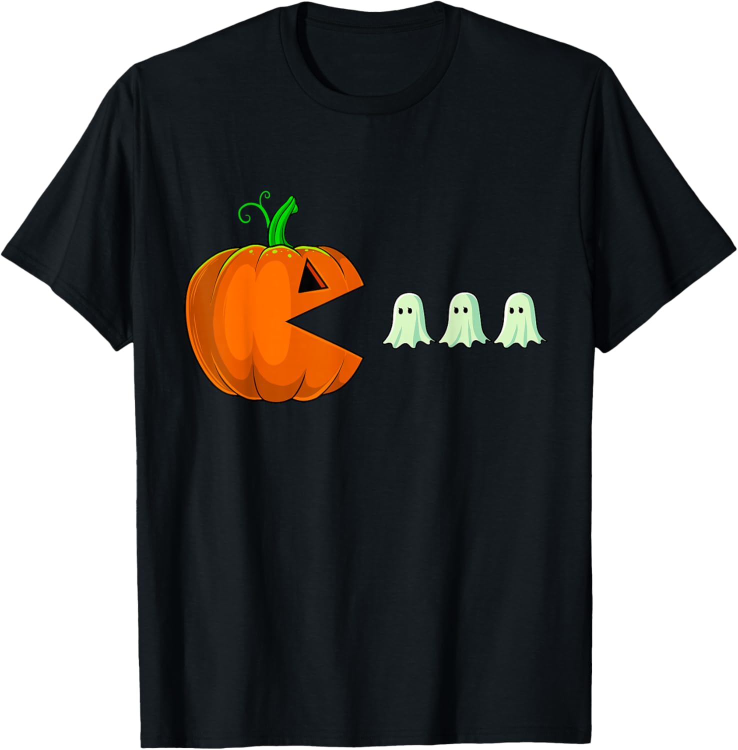 Funny Halloween Pumpkin Ghosts T-Shirt for Kids and Adults - 1