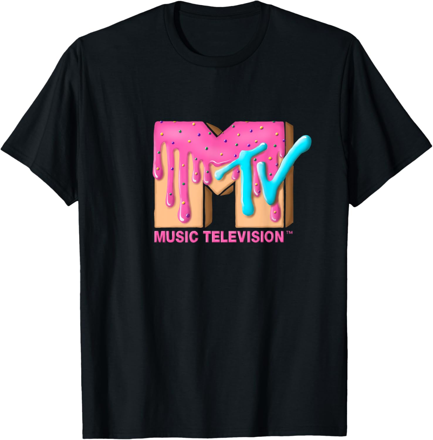 Mademark x MTV Pink Sugar Cream T-Shirt - Stylish & Fun MTV Logo Tee - 14