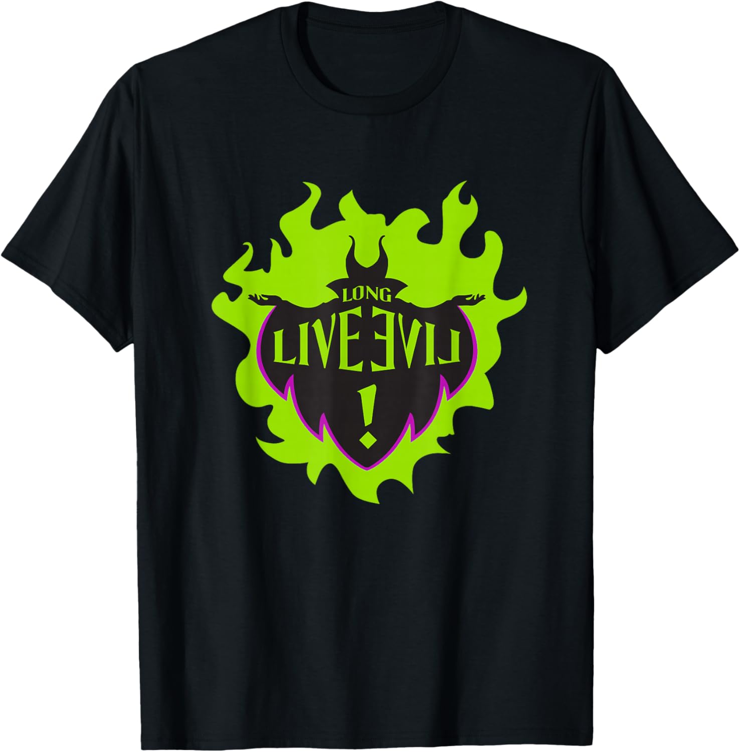 Disney Descendants Maleficent Long Live Evil T-Shirt for Fans - 7