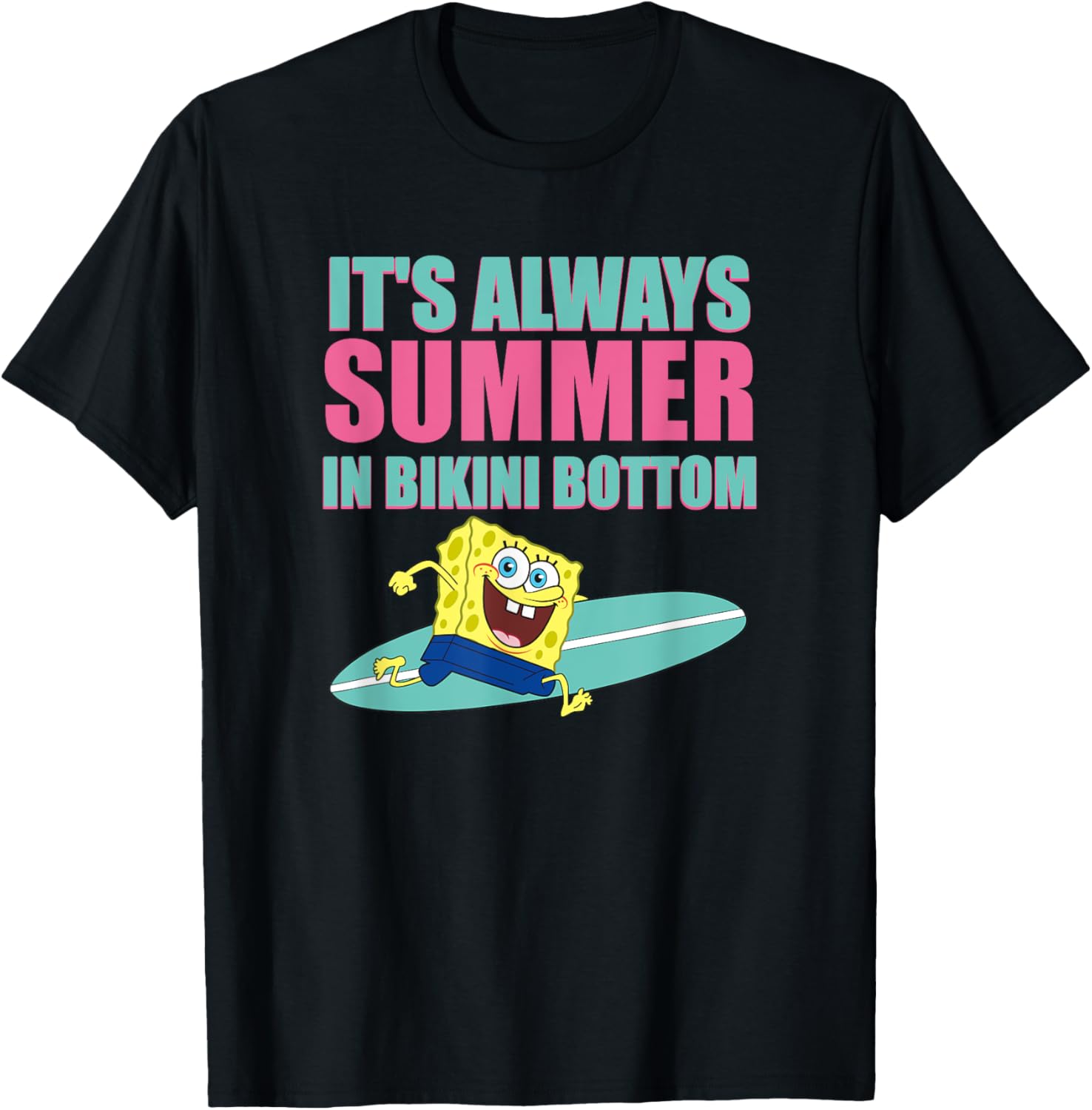 Mademark x SpongeBob SquarePants Bikini Bottom Summer T-Shirt for Fun Lovers - 3
