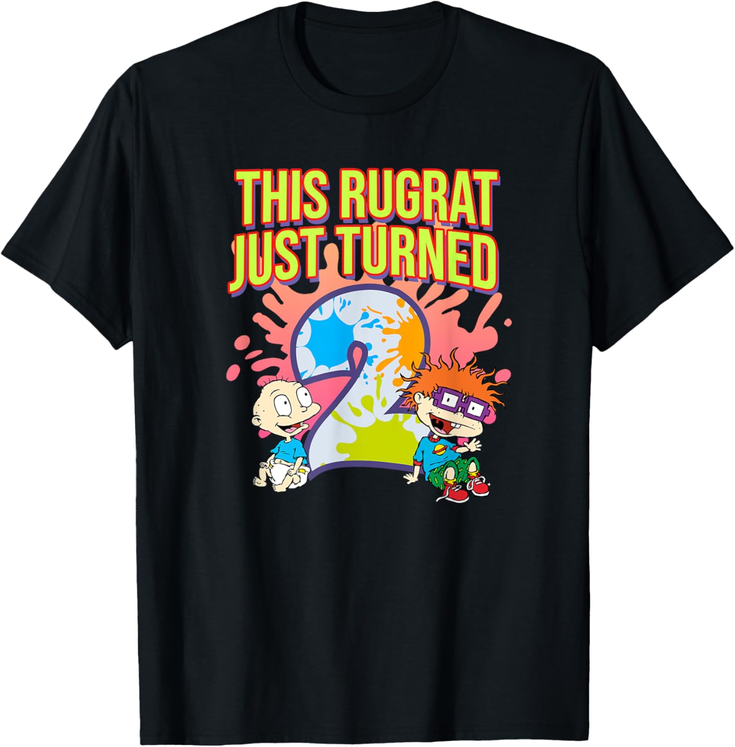 Mademark Rugrats 2nd Birthday Outfit Cute T-Shirt for Celebrating Fun - 8