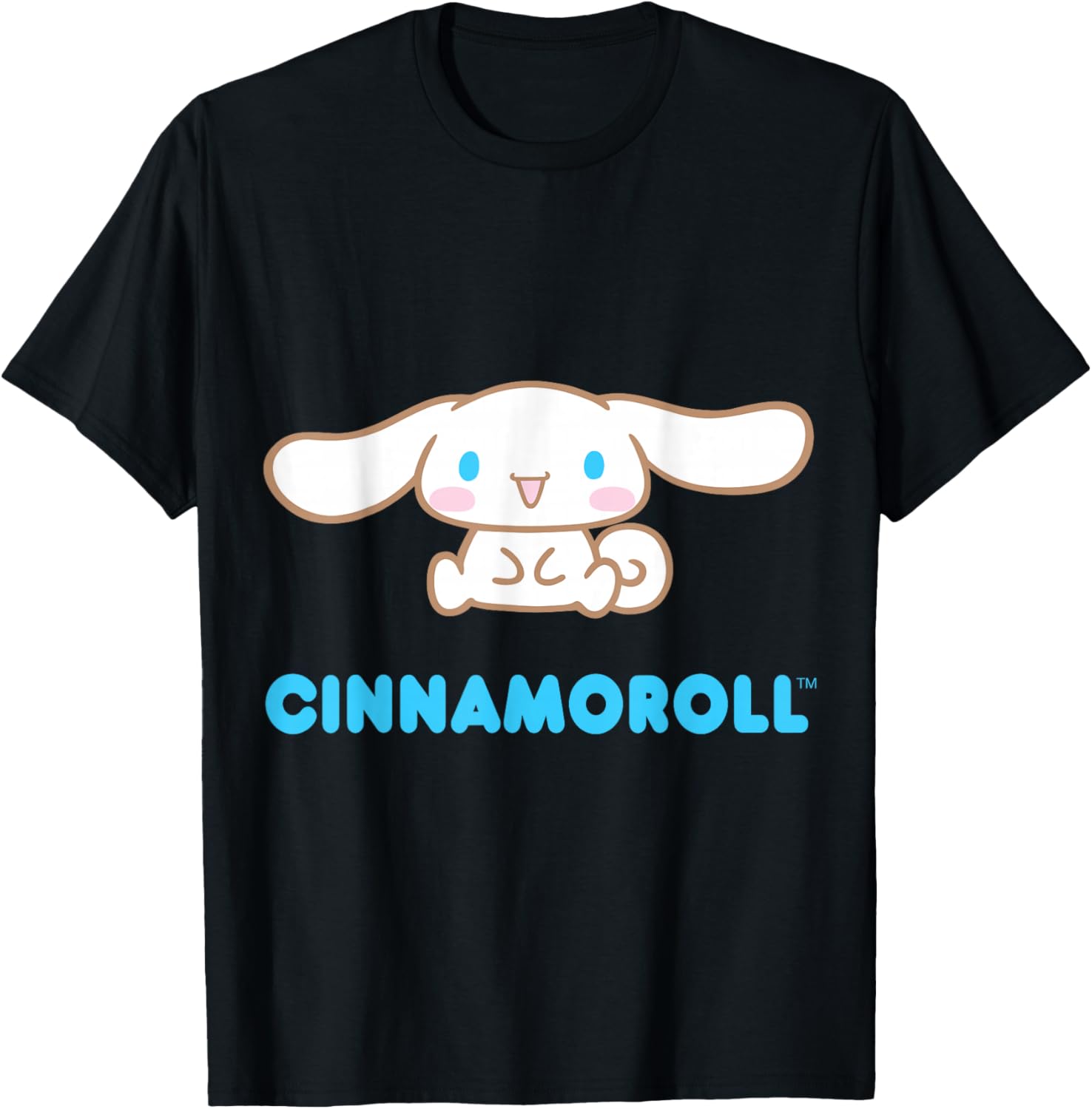 Cinnamoroll Front and Back T-Shirt in Black - Stylish Sanrio Apparel - 14