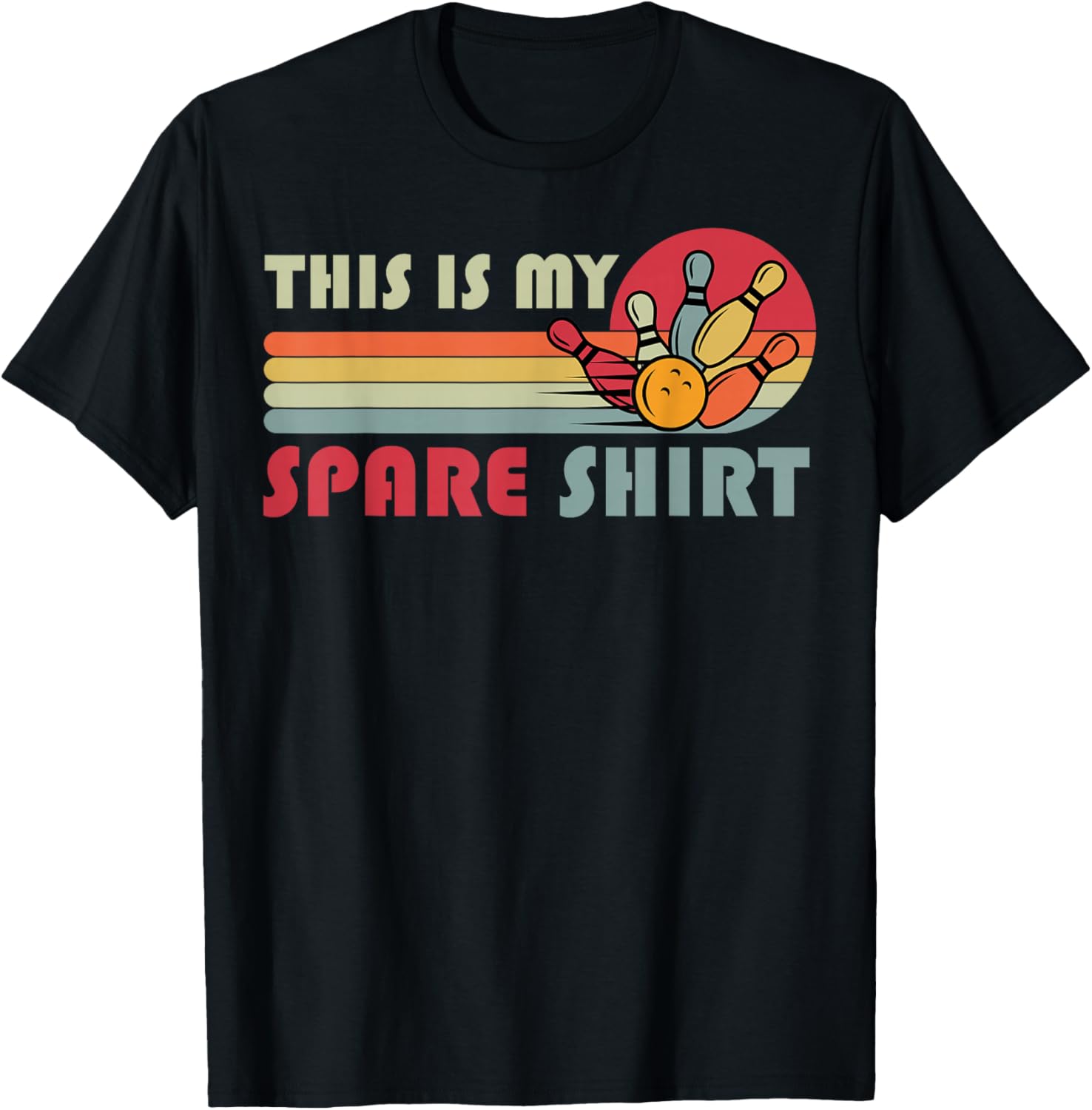 Funny Spare Bowling T-Shirt for Men, Women, and Kids - Perfect Team Gear - 1