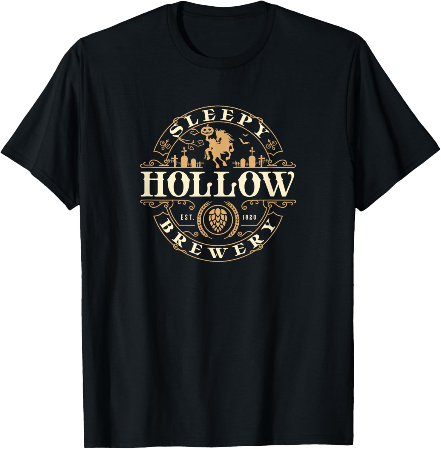 Sleepy Hollow Brewery Inn Halloween Party Headless T-Shirt for Fun Festivities - 1