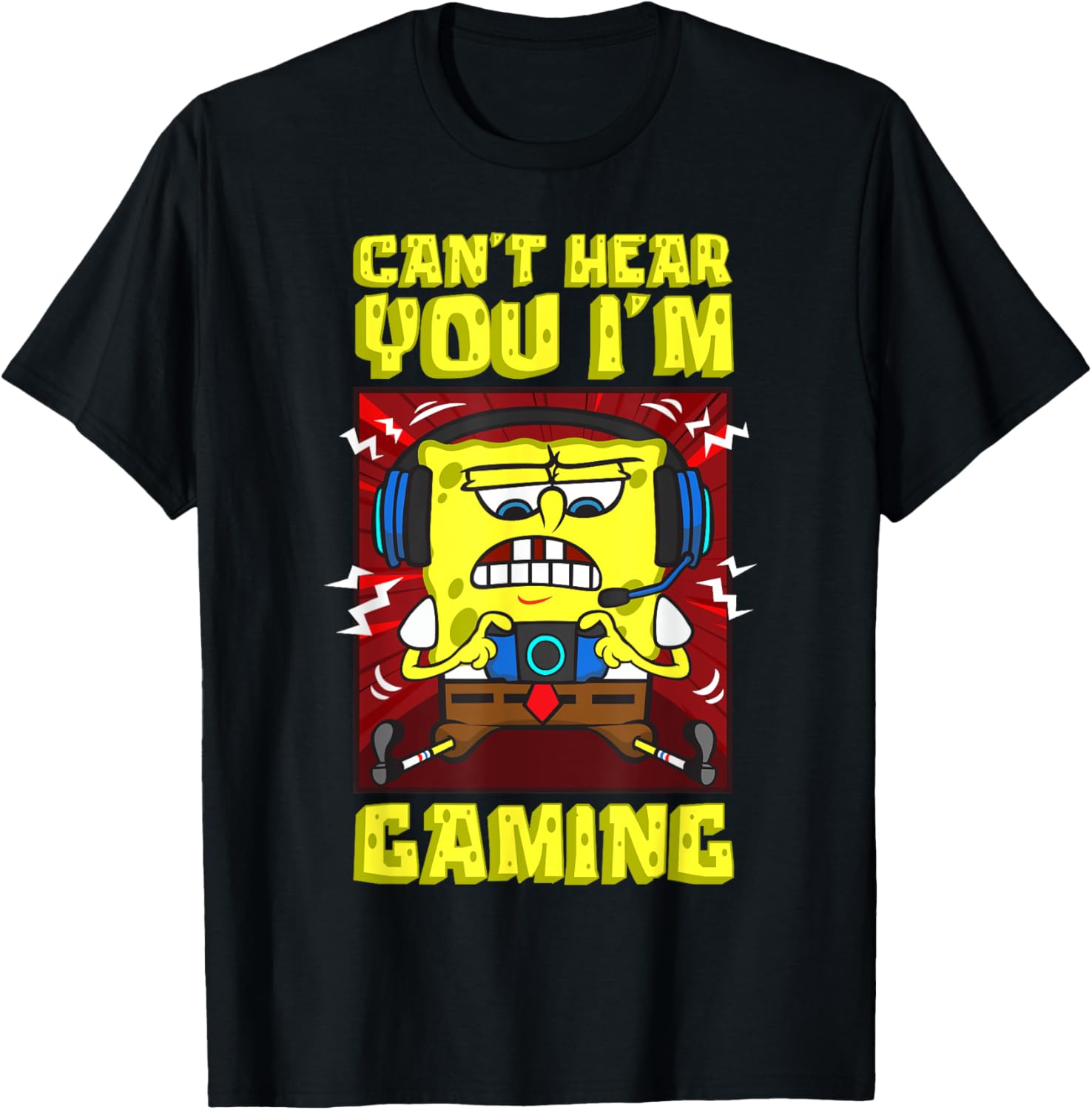 Mademark SpongeBob Gaming T-Shirt for Video Game Lovers and Fans - 12