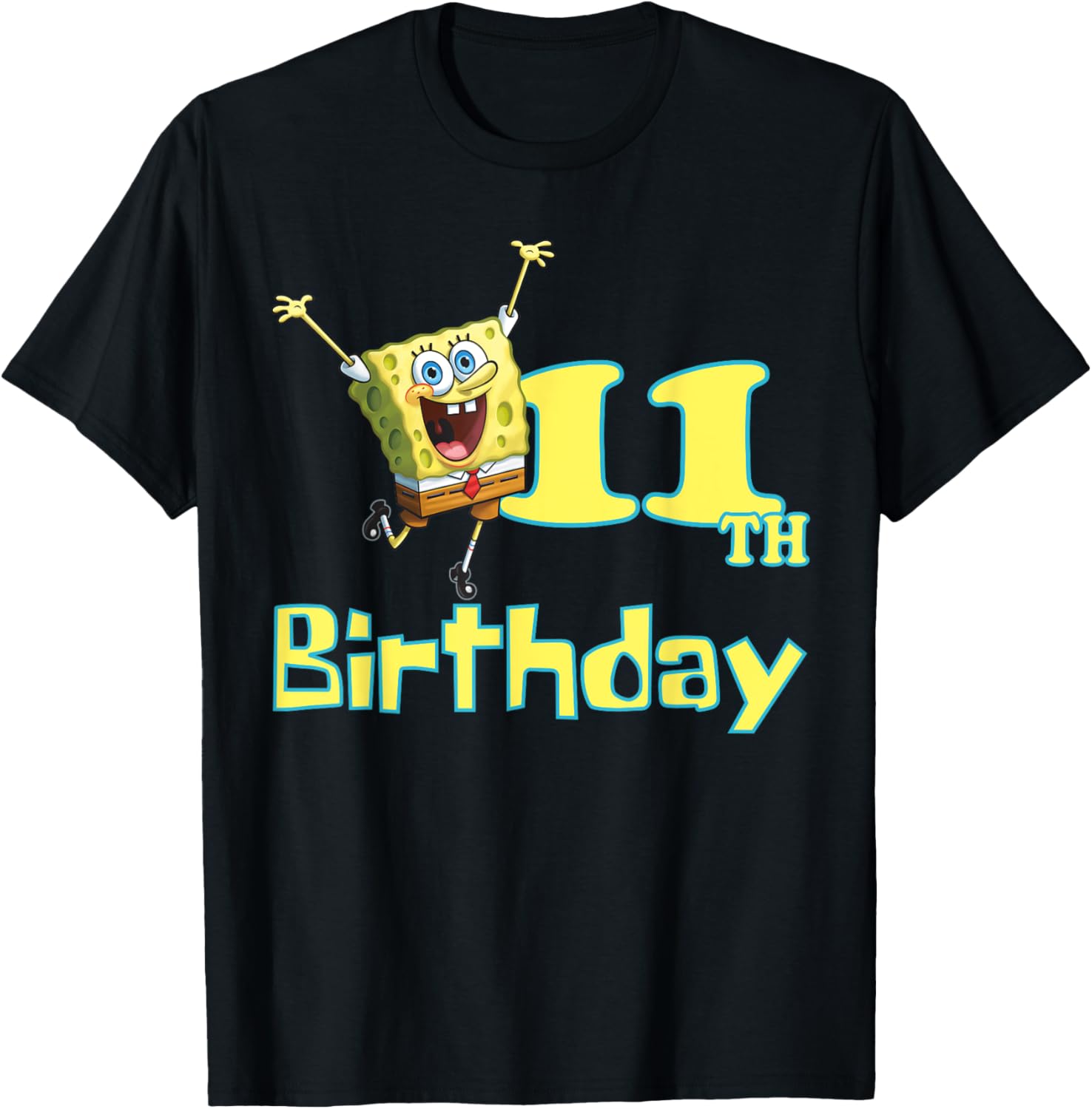 Mademark SpongeBob SquarePants 11th Birthday T-Shirt for Kids - 5