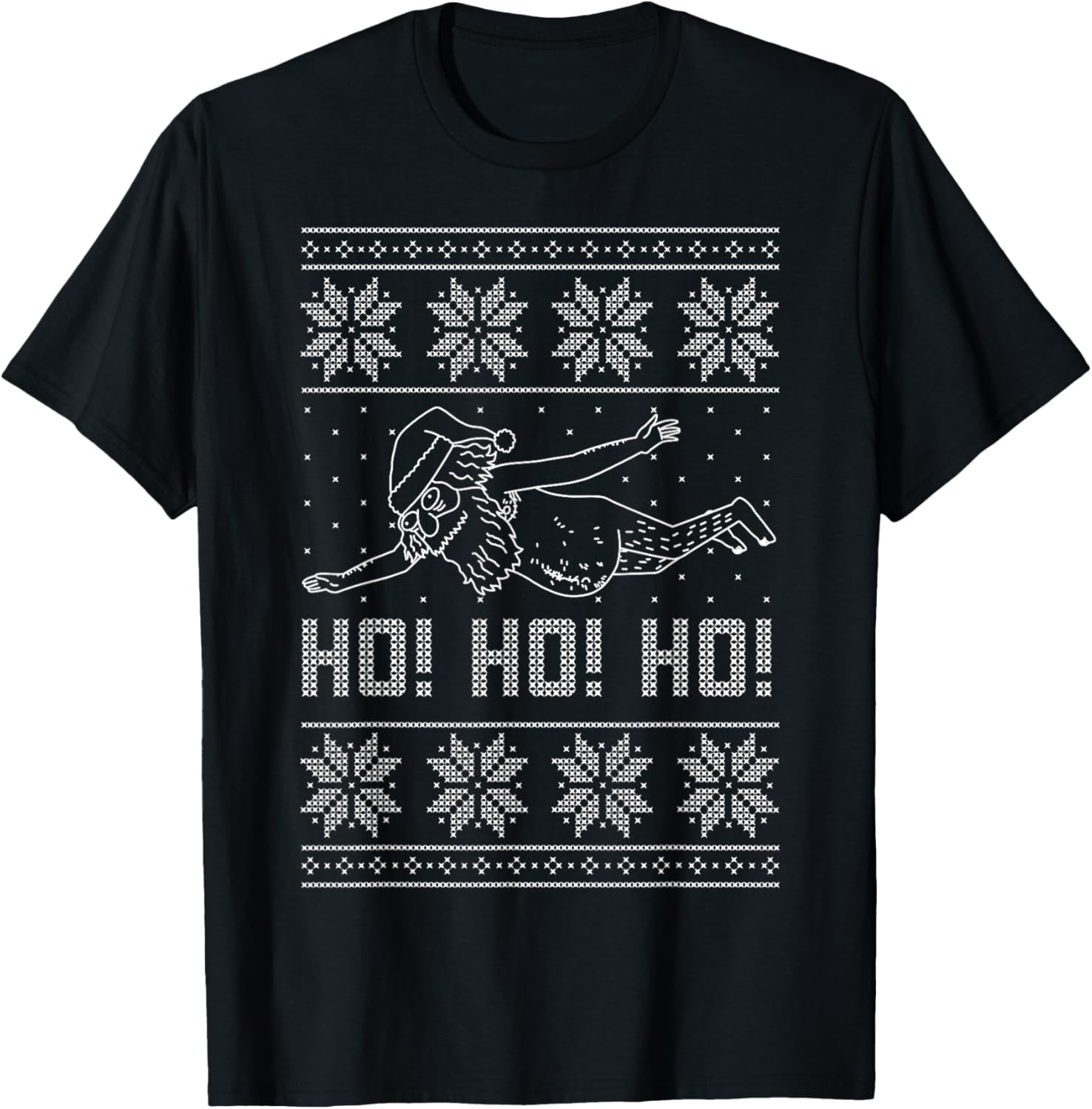 Rick and Morty Santa Ugly Christmas Sweater T-Shirt for Fans - 5