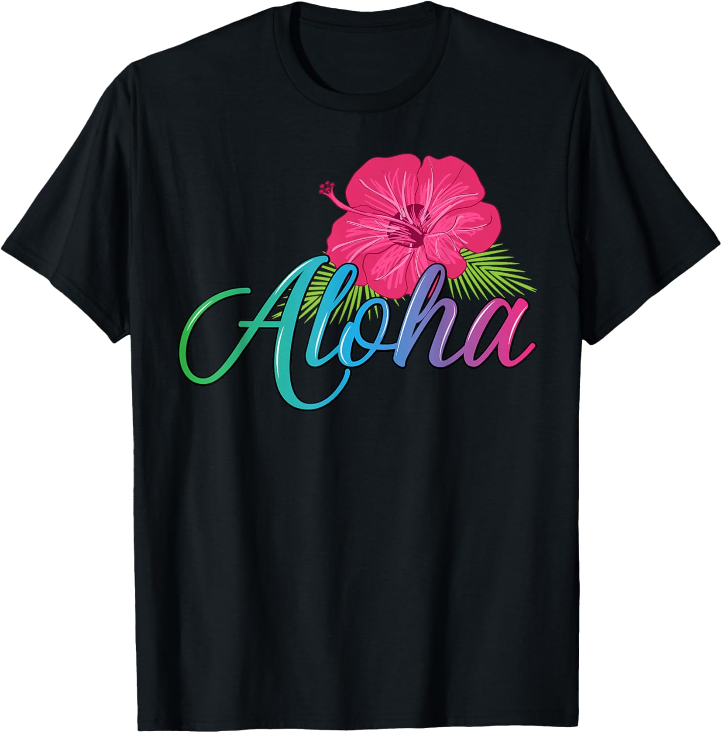 Aloha Hawaii T-Shirt with Aloha Flower Spirit - Casual Island Style - 18