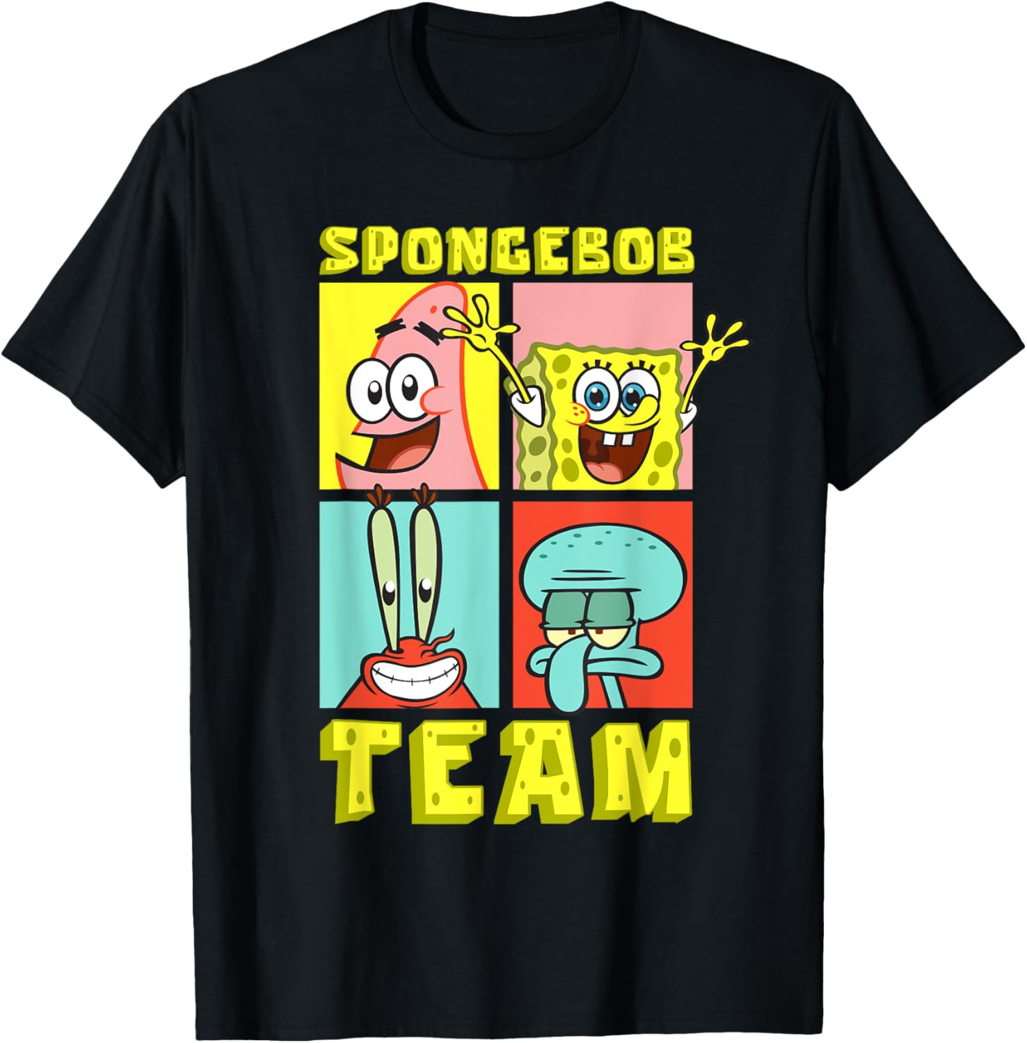 Mademark SpongeBob SquarePants Birthday T-Shirt with Team SpongeBob Design - 12