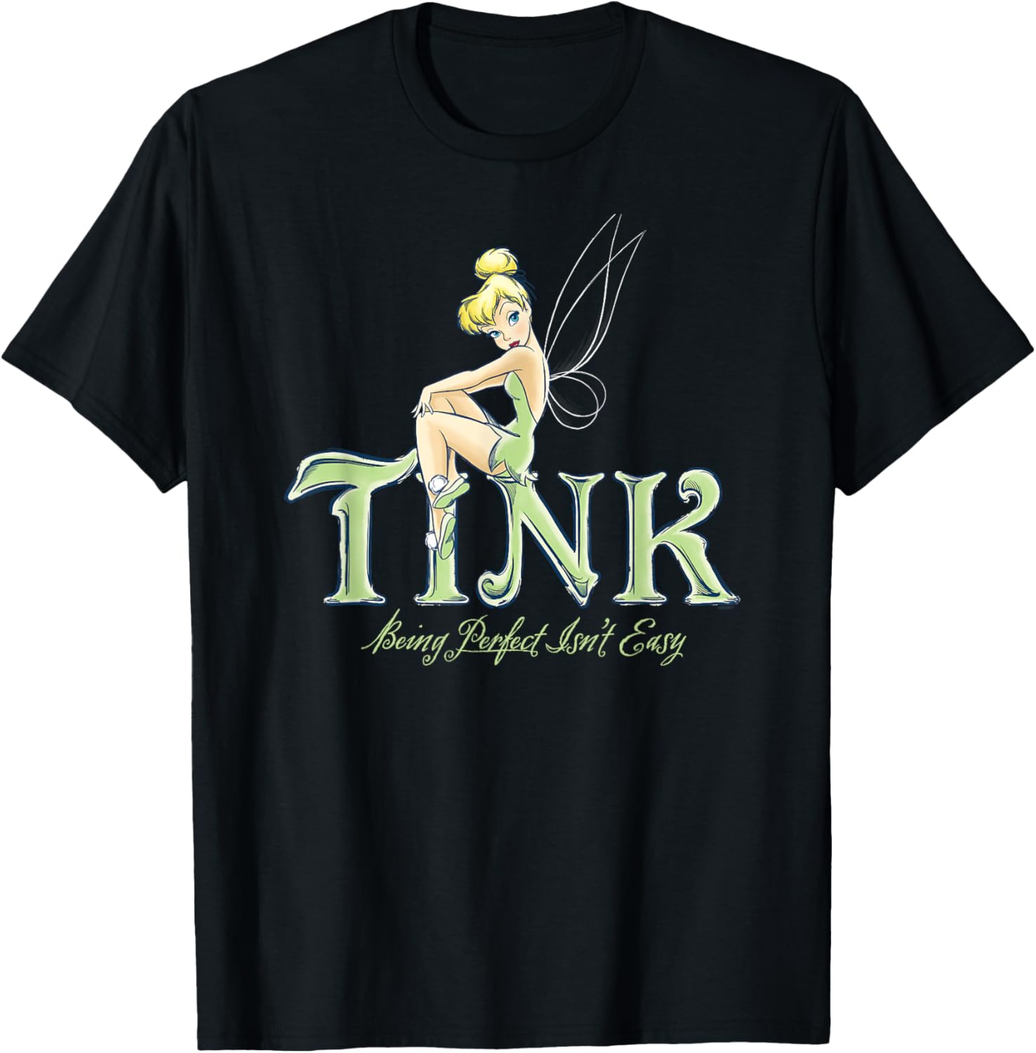 Disney Tinker Bell Perfect Isn't Easy T-Shirt - Cute Peter Pan Apparel - 16