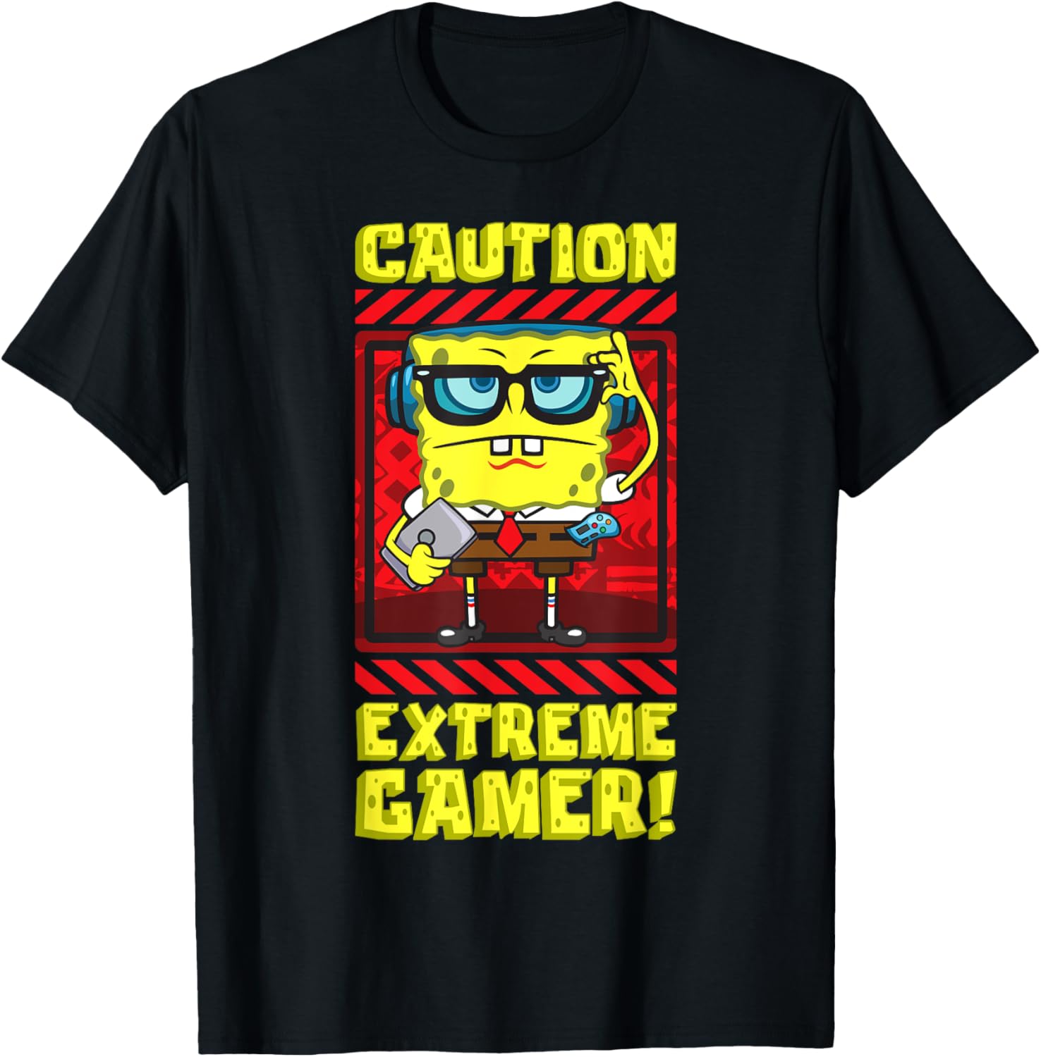 Funny SpongeBob Video Games Lover T-Shirt for Kids and Gamers - 4