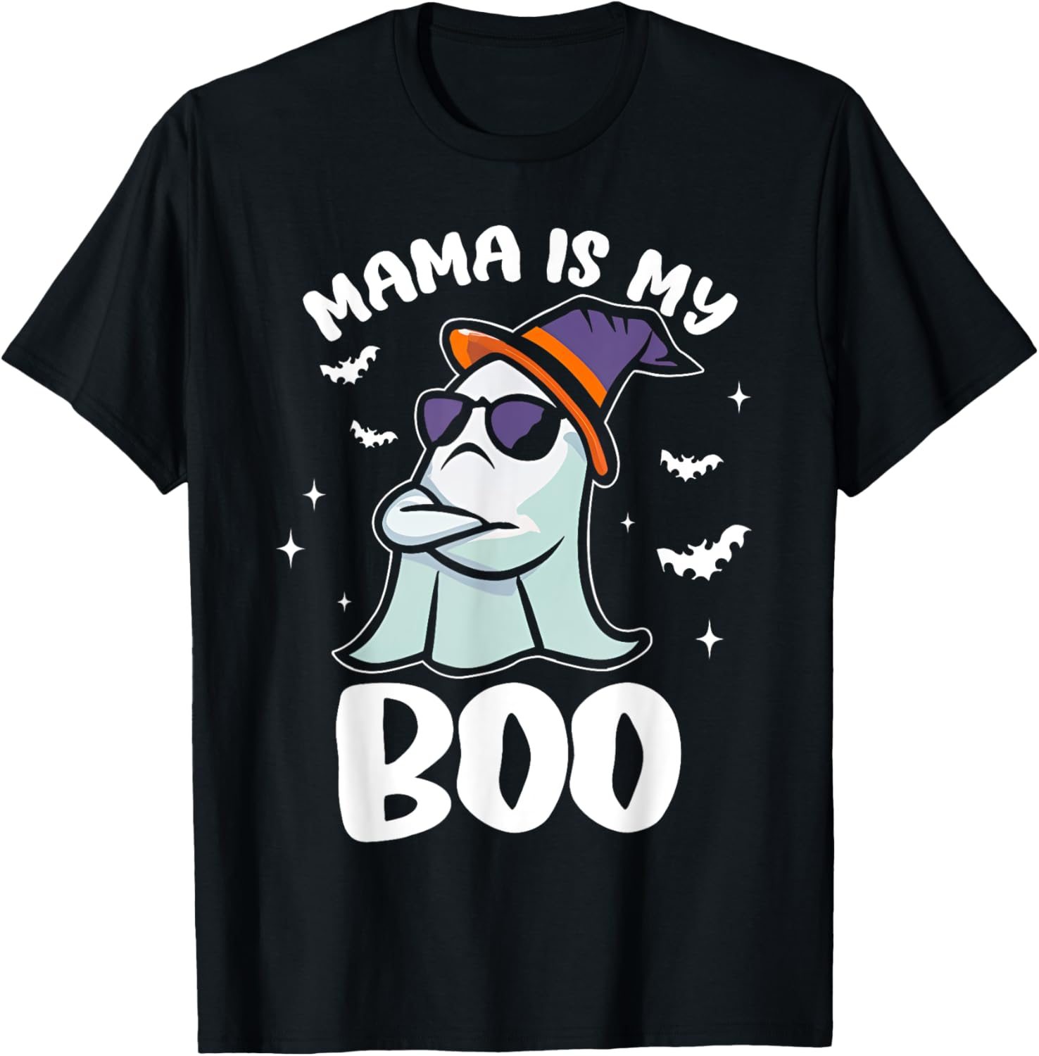 Groovy Mama Is My Boo Halloween T-Shirt for Toddlers and Kids - 13