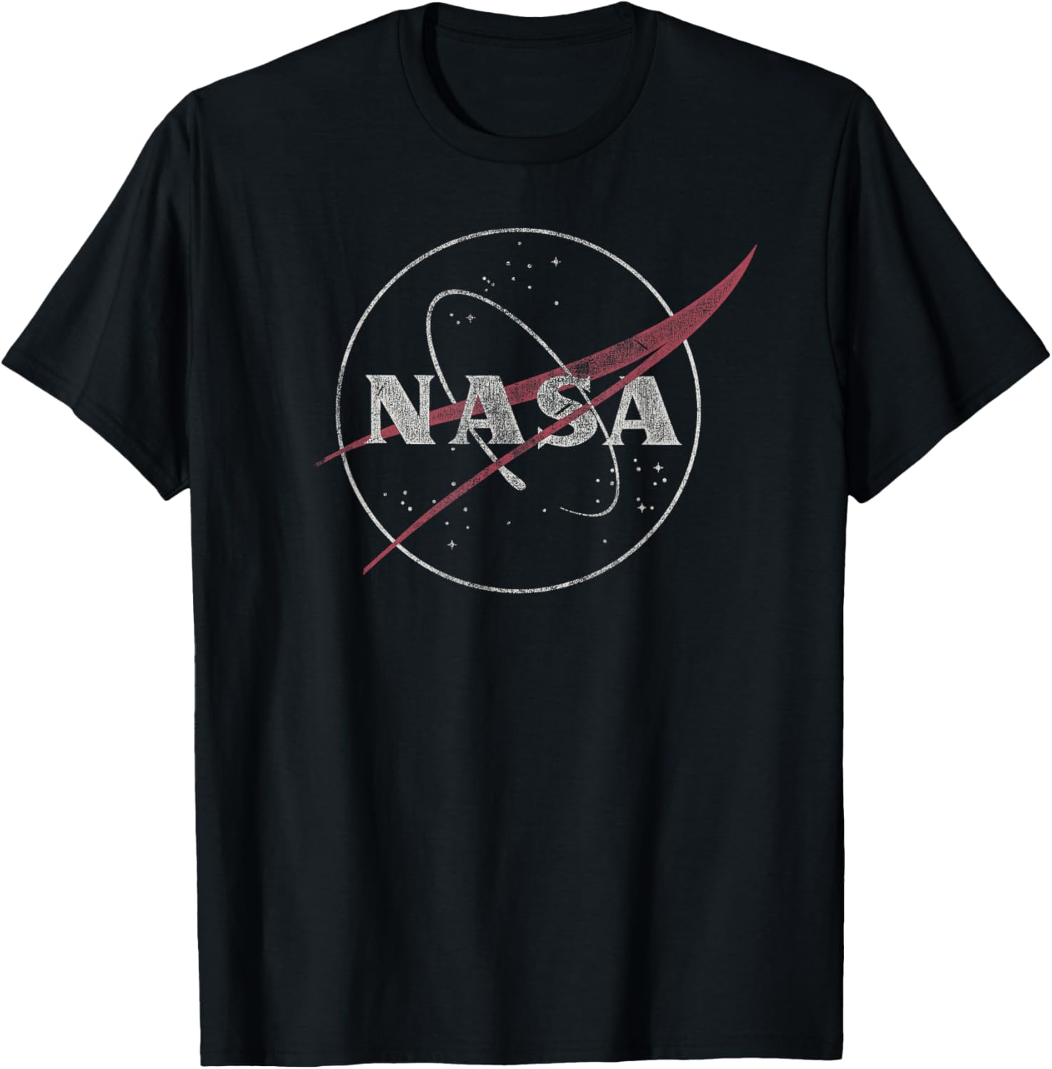NASA Retro Distressed Bug Logo T-Shirt for Space Exploration Fans - 3