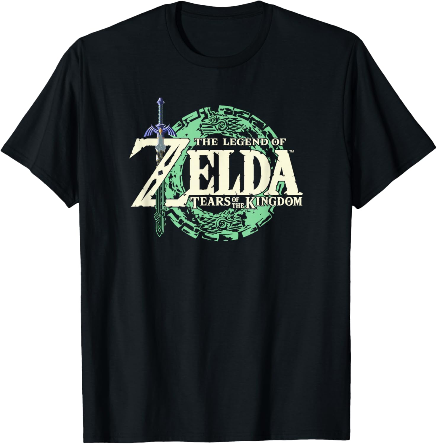 Legend of Zelda Tears of the Kingdom Official Logo Black T-Shirt Small - 9