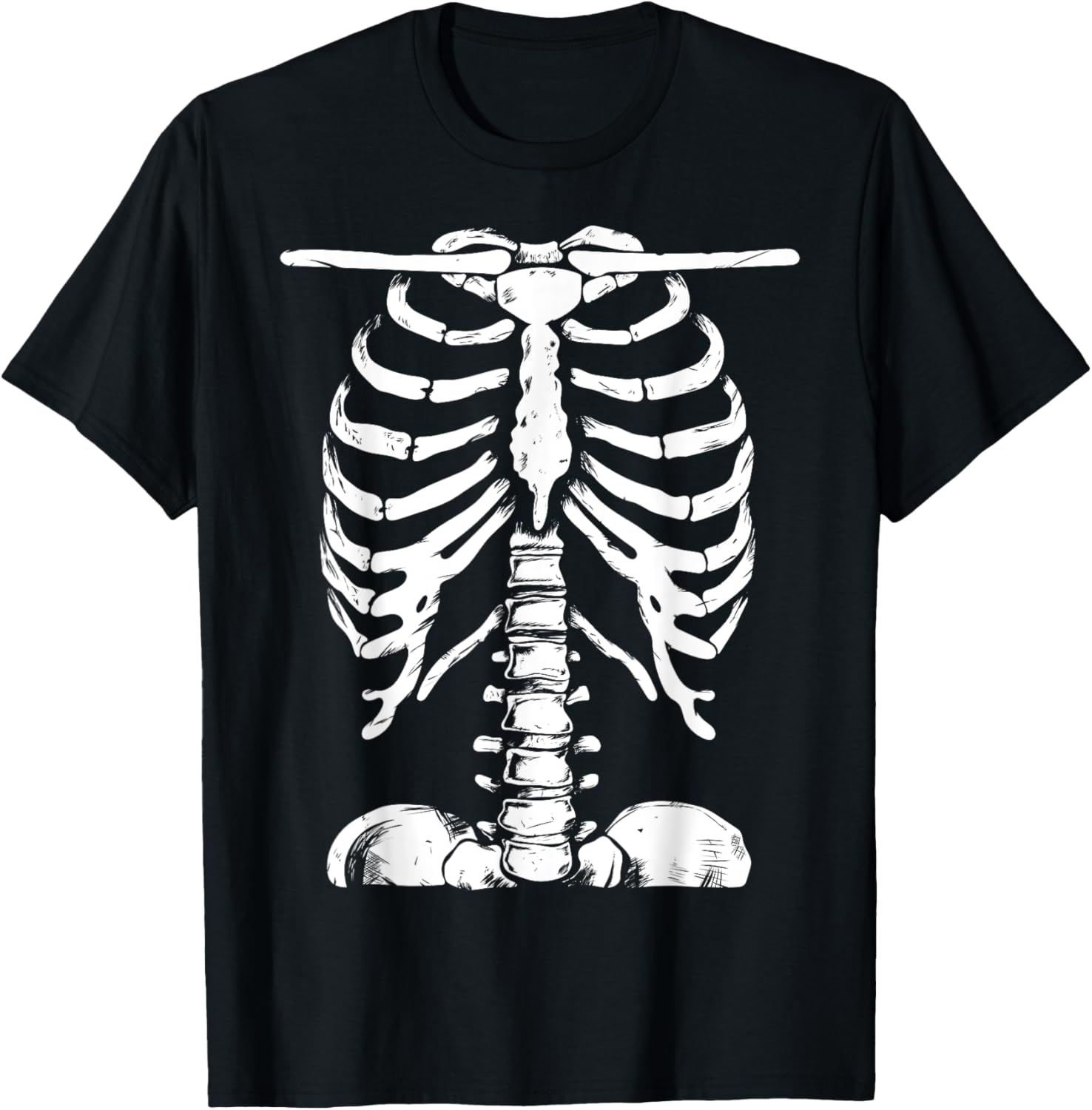 Skeleton Rib Cage Halloween T-Shirt for Men and Women Perfect Costume - 11