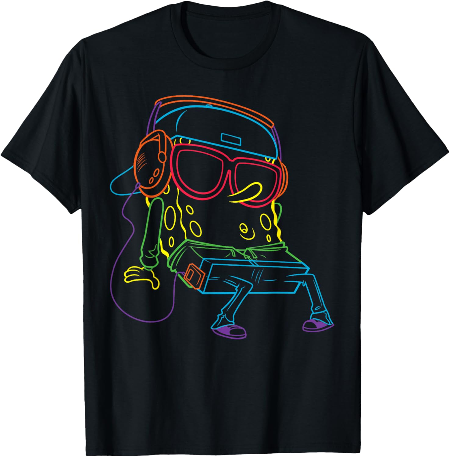 Spongebob SquarePants Hip Hop T-Shirt Fun and Stylish Graphic Tee - 8