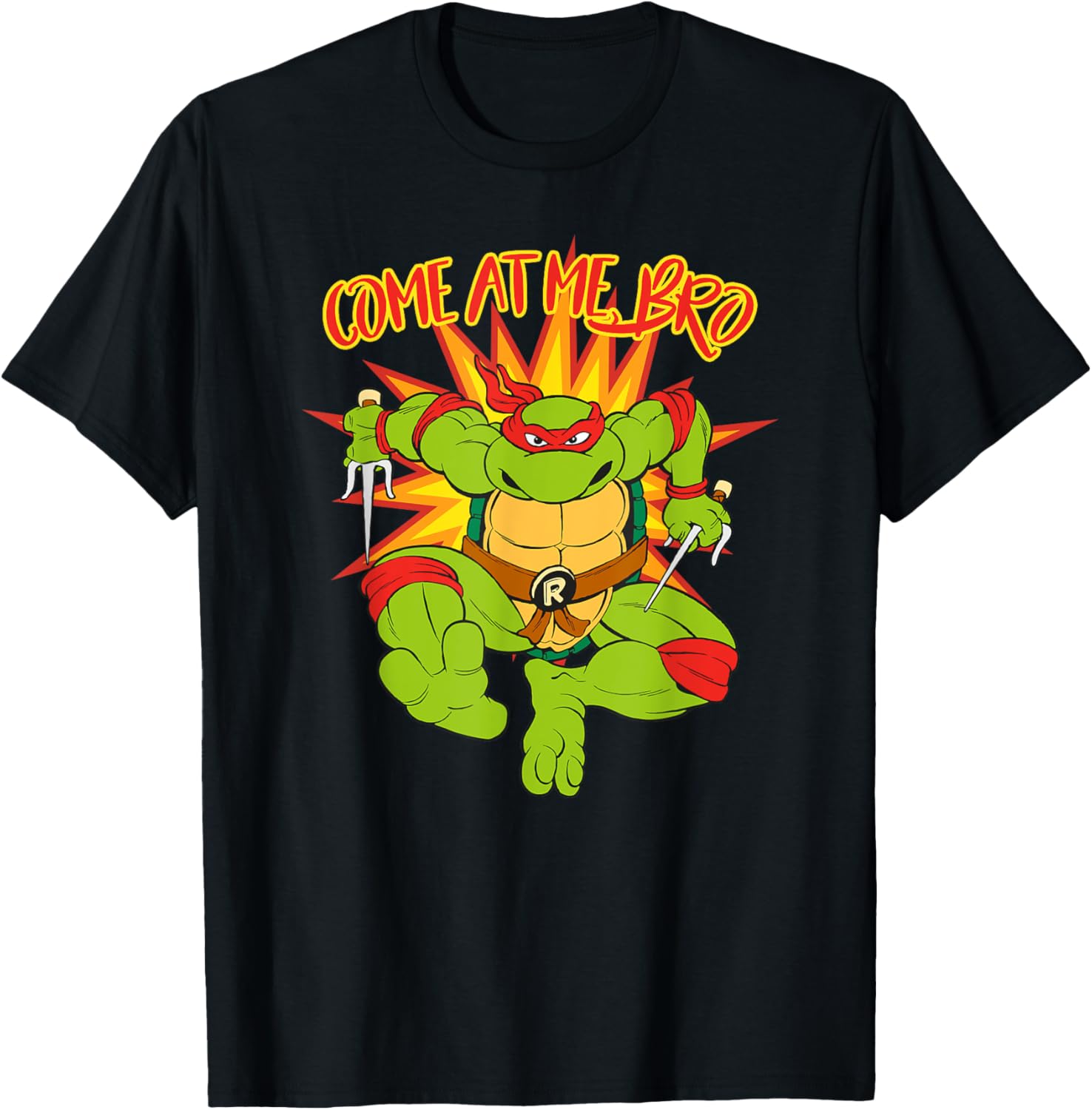 Mademark x TMNT Raphael Come at Me Bro T-Shirt for Fans and Collectors - 3