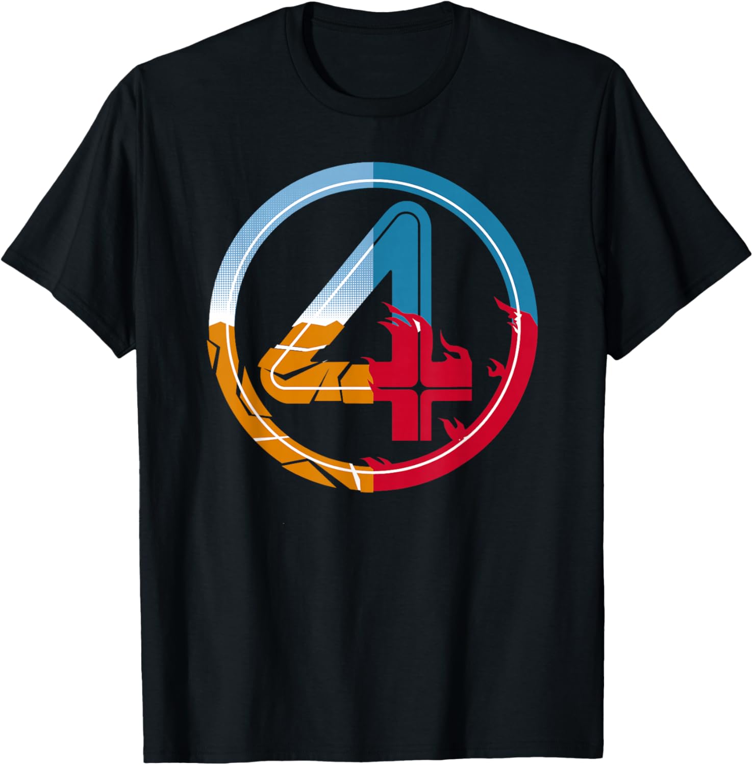 Fantastic Four Super-Powered Logo T-Shirt for Marvel Fans - 6