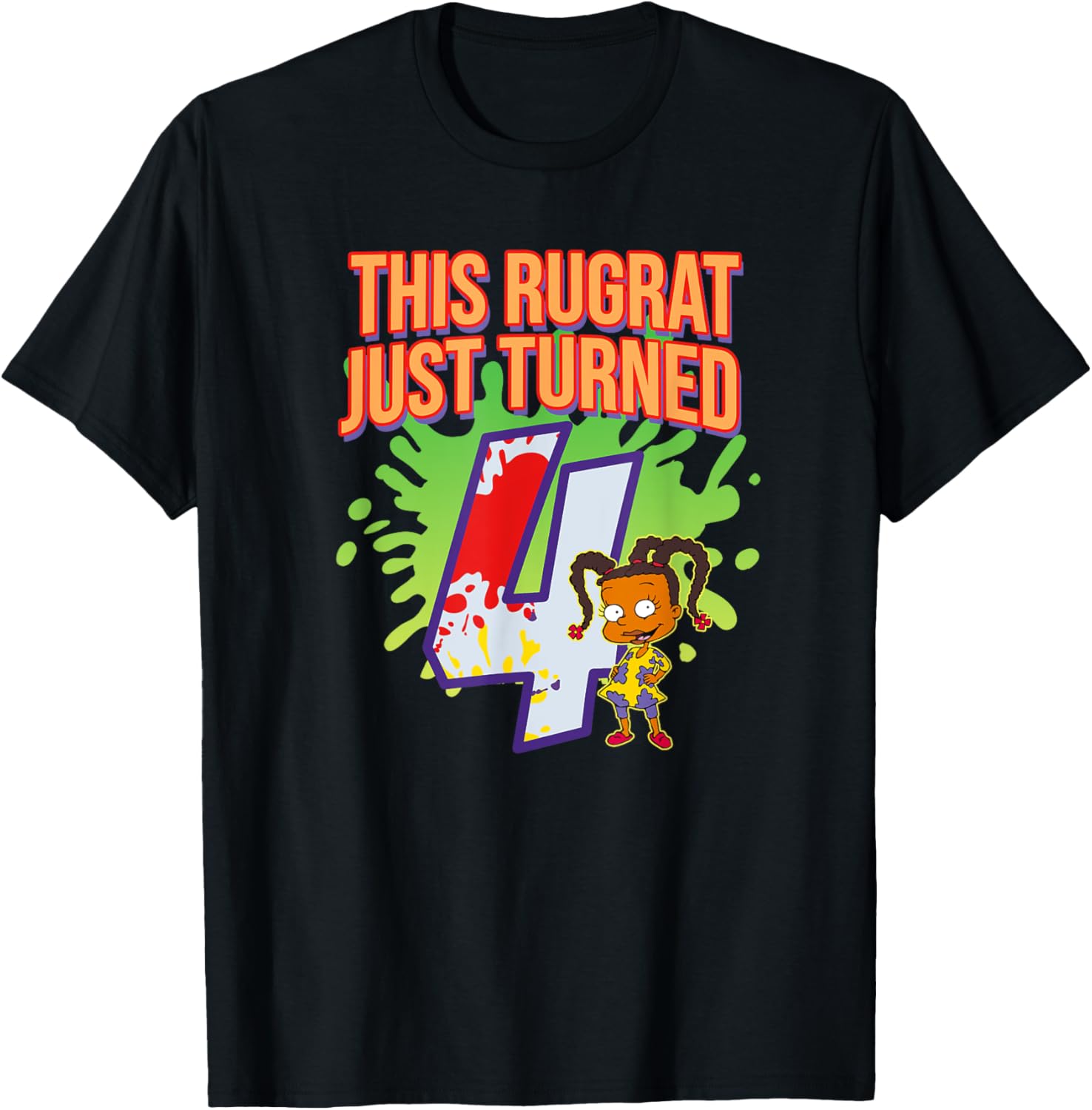 Mademark Rugrats 4th Birthday T-Shirt Fun & Stylish Party Outfit - 1