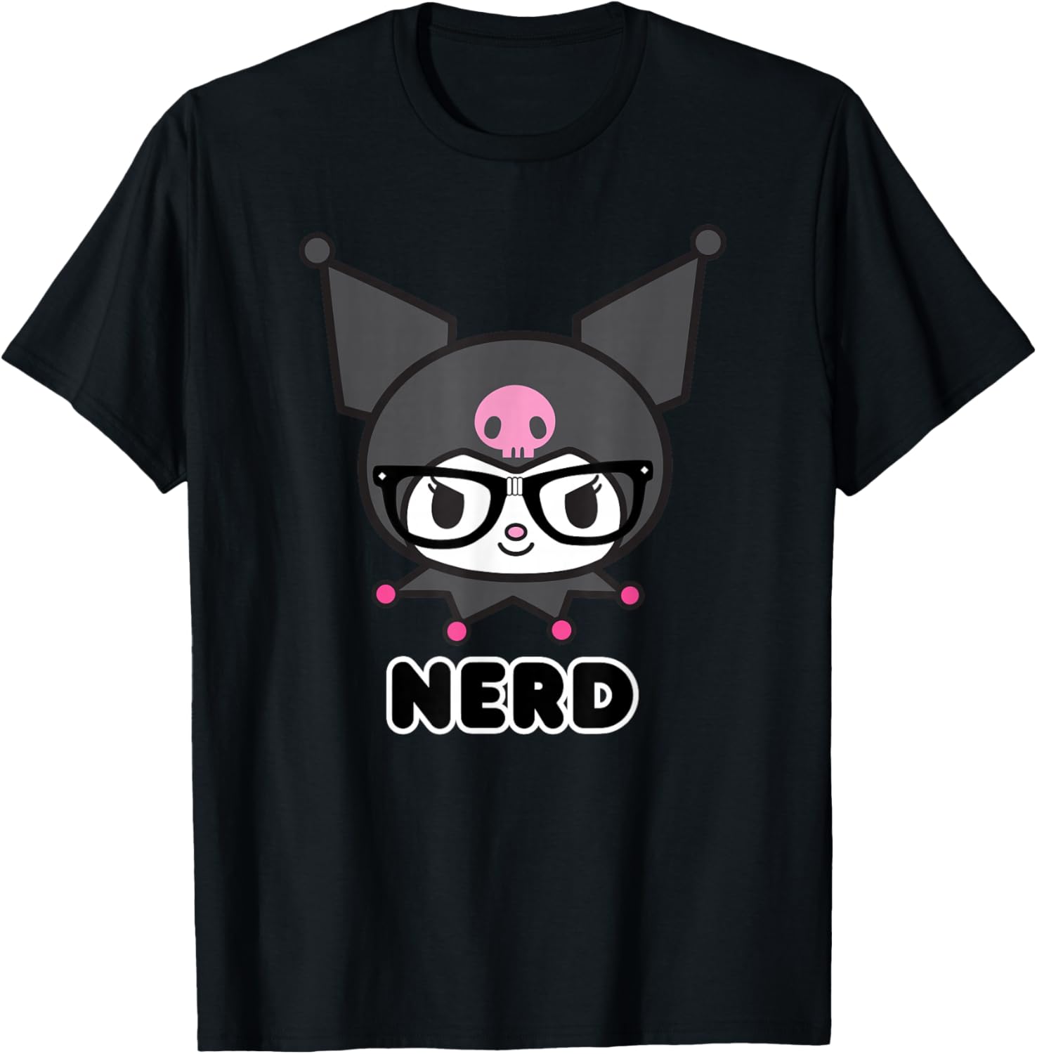 Cute SANRIO Kuromi Nerd Glasses T-Shirt for Fun Fashion Lovers - 7
