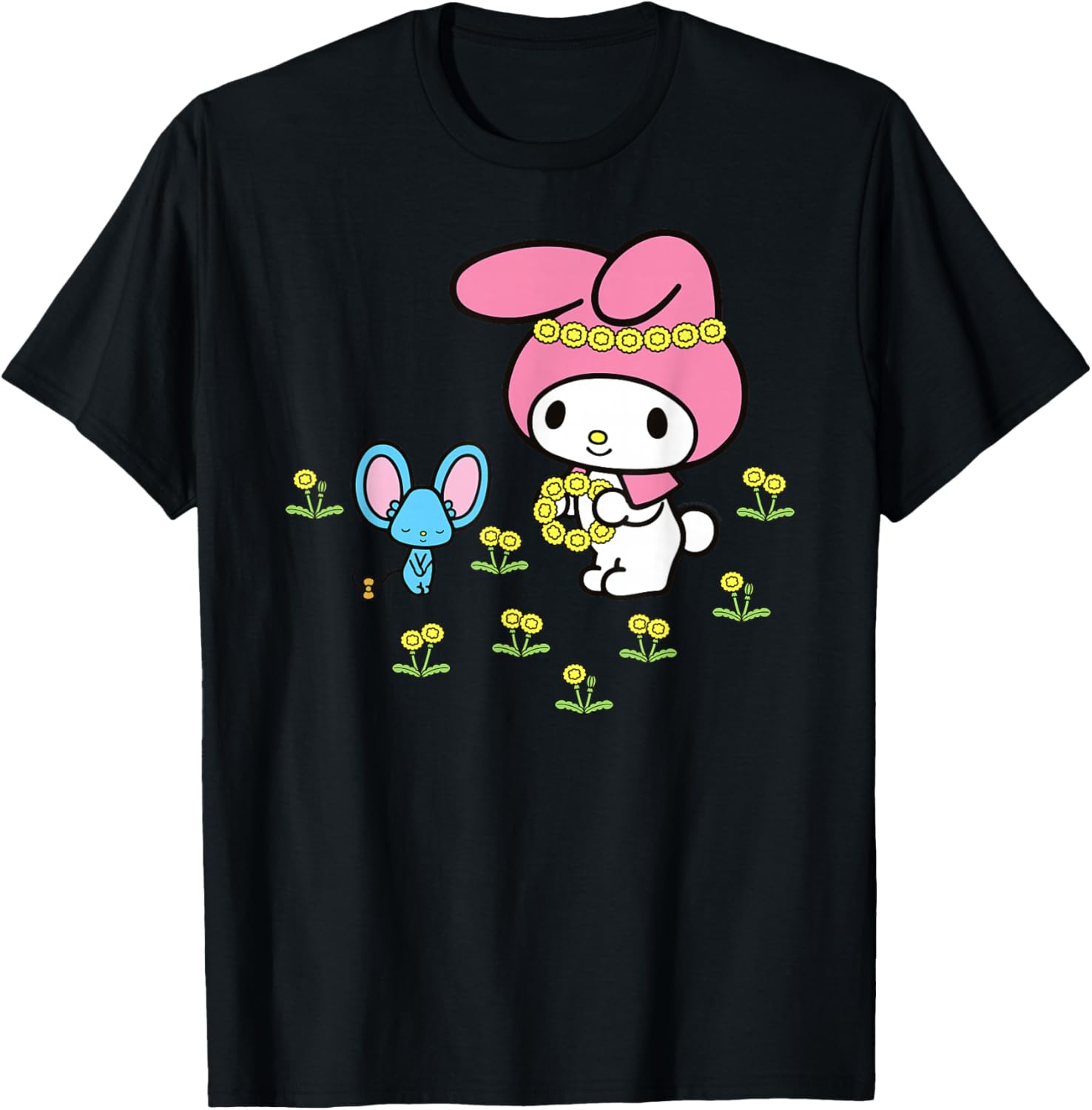 My Melody Flower Crown T-Shirt for Fun and Stylish Outfits - 3