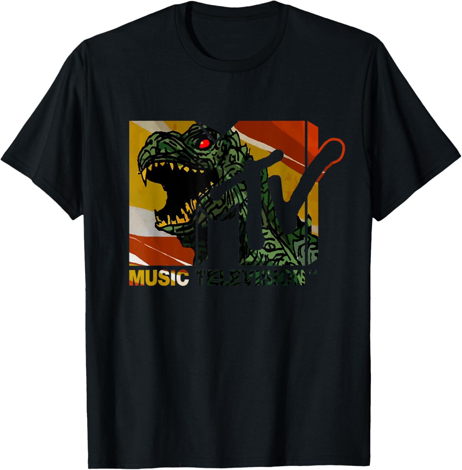 Mademark x MTV Vintage Logo Monster Graphic T-Shirt for Men & Women - 5