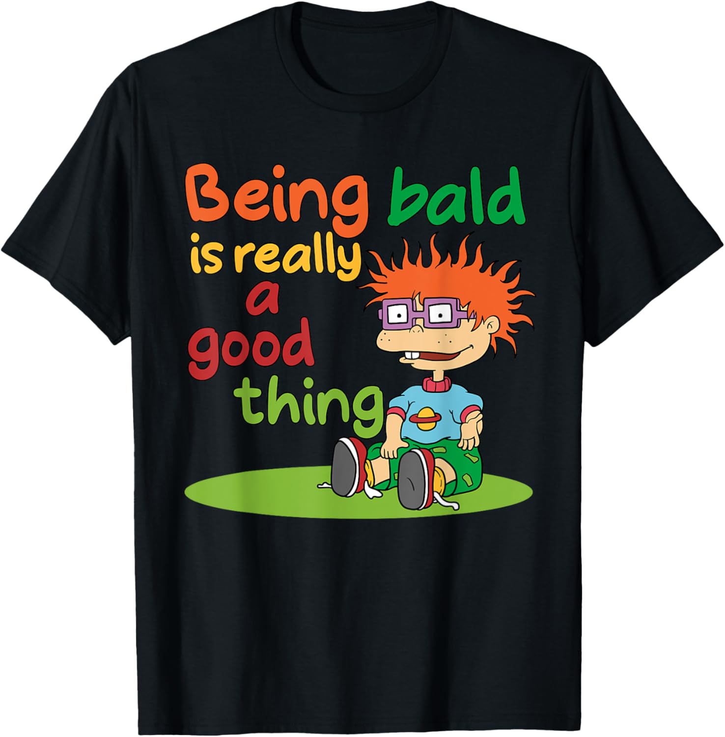 Mademark x Rugrats Chuckie Finster Bald is Beautiful T-Shirt for Kids - 7