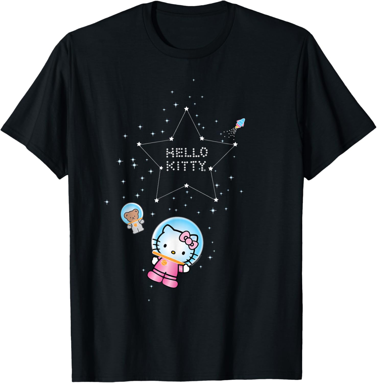 Adorable Hello Kitty Star Space T-Shirt for Kids and Adults - Cute Apparel - 6