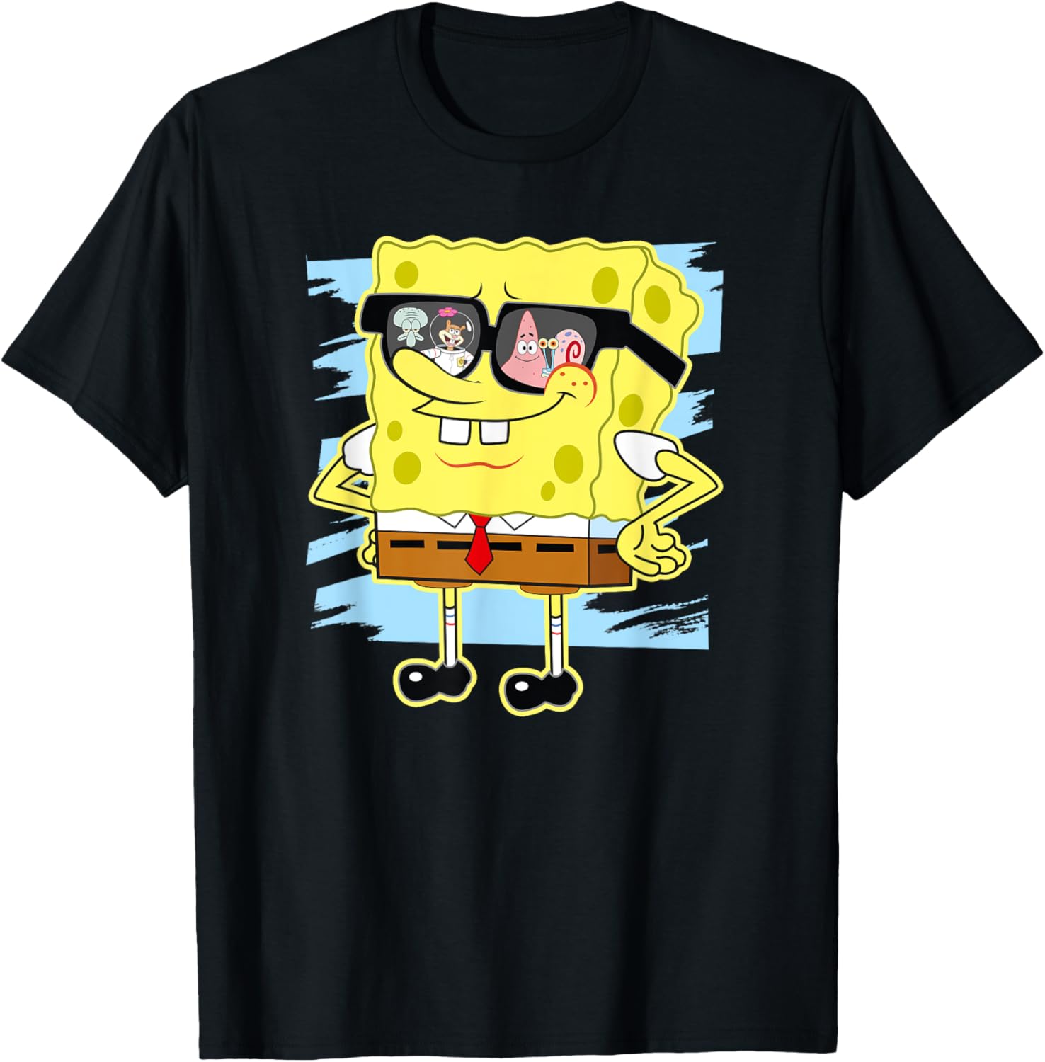 Mademark SpongeBob SquarePants Reflection in Sunglasses T-Shirt - 12