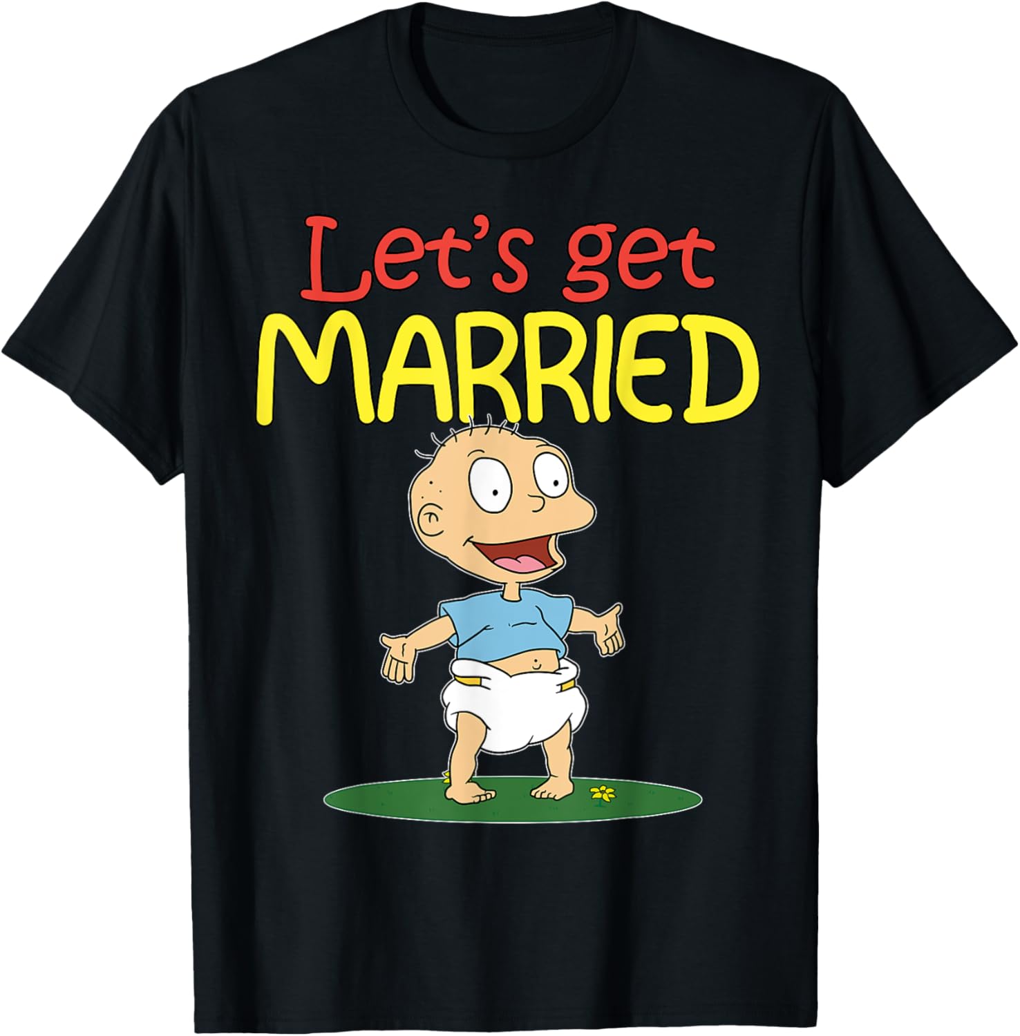 Mademark x Rugrats Tommy Pickles Let's Get Married T-Shirt for Fans - 4