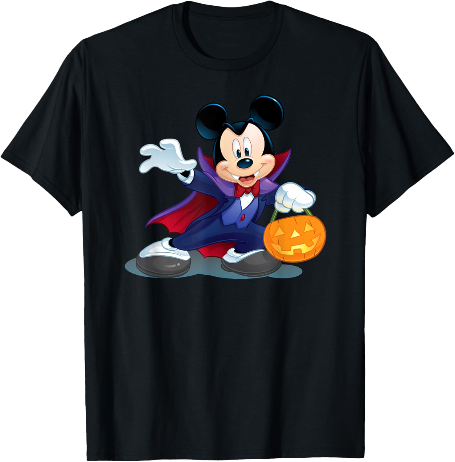 Disney Halloween Mickey Mouse Vampire T-Shirt for Fun Holiday Style - 15