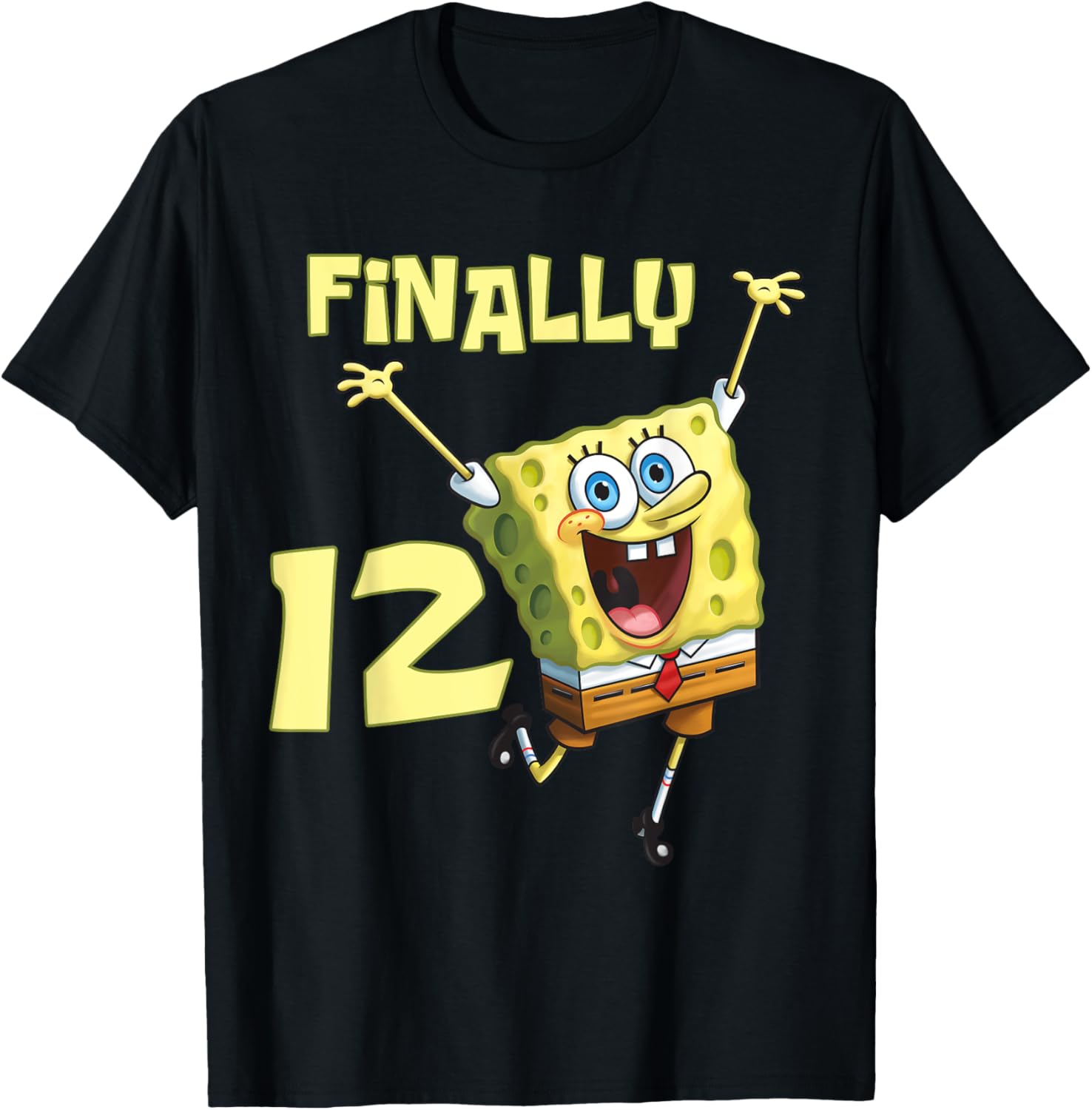 Mademark SpongeBob SquarePants 12th Birthday T-Shirt for Kids - 23