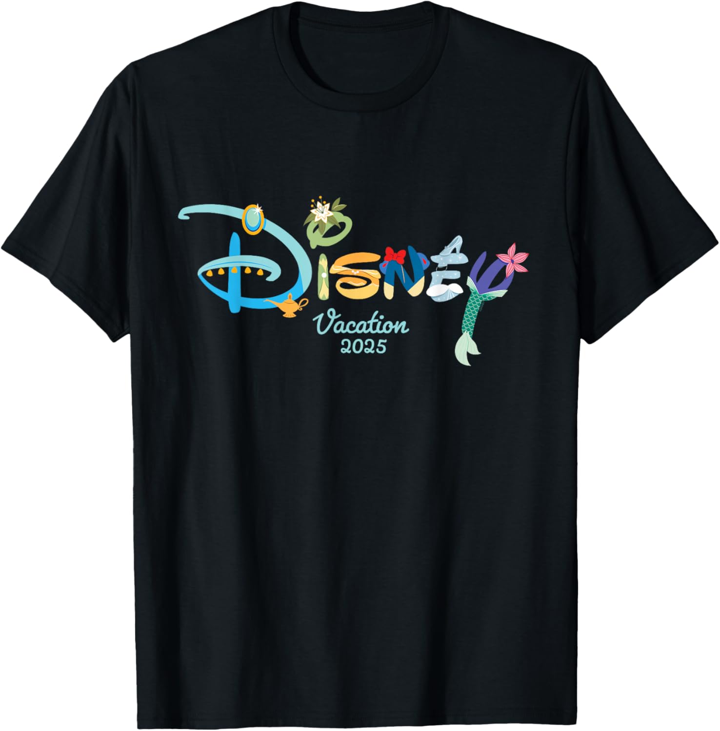 Disney Princess Letters Logo T-Shirt for Magical Disney Vacation 2025 - 17