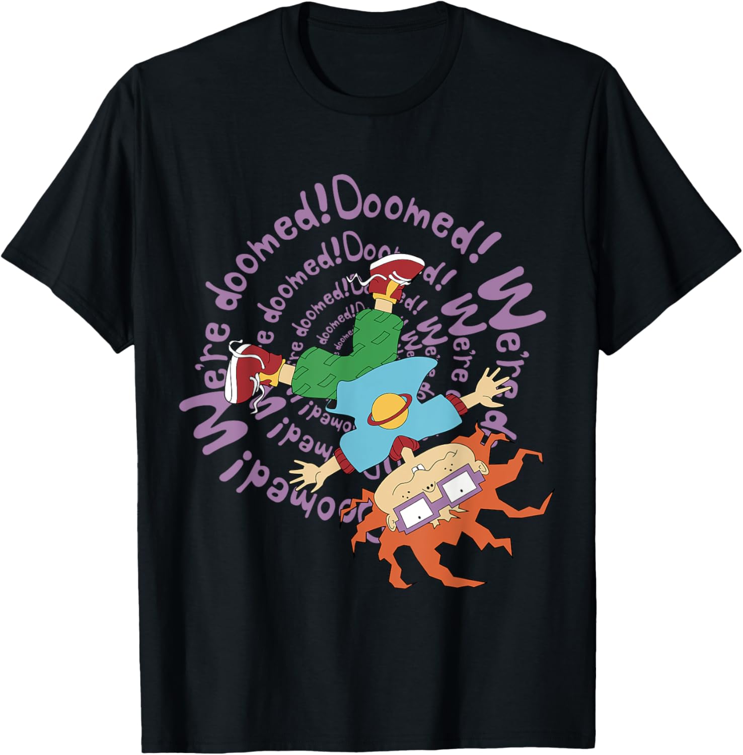 Mademark x Rugrats Chuckie We're Doomed T-Shirt for Fun Nostalgia and Style - 12