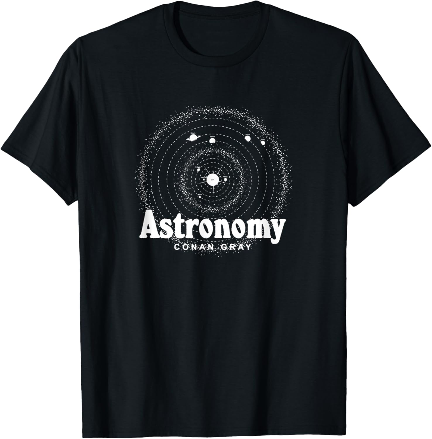 Conan Gray Astronomy T-Shirt for Adults - Black Small Unisex Style - 1