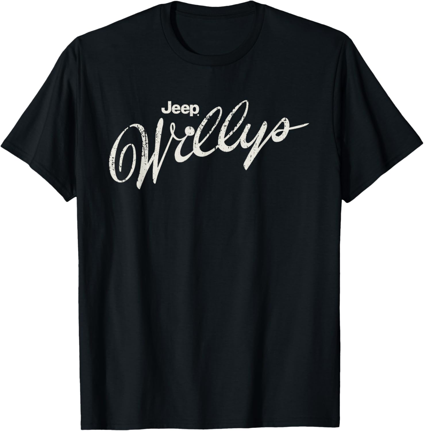 Vintage Jeep Willys Script Logo T-Shirt for Car Enthusiasts and Adventurers - 6