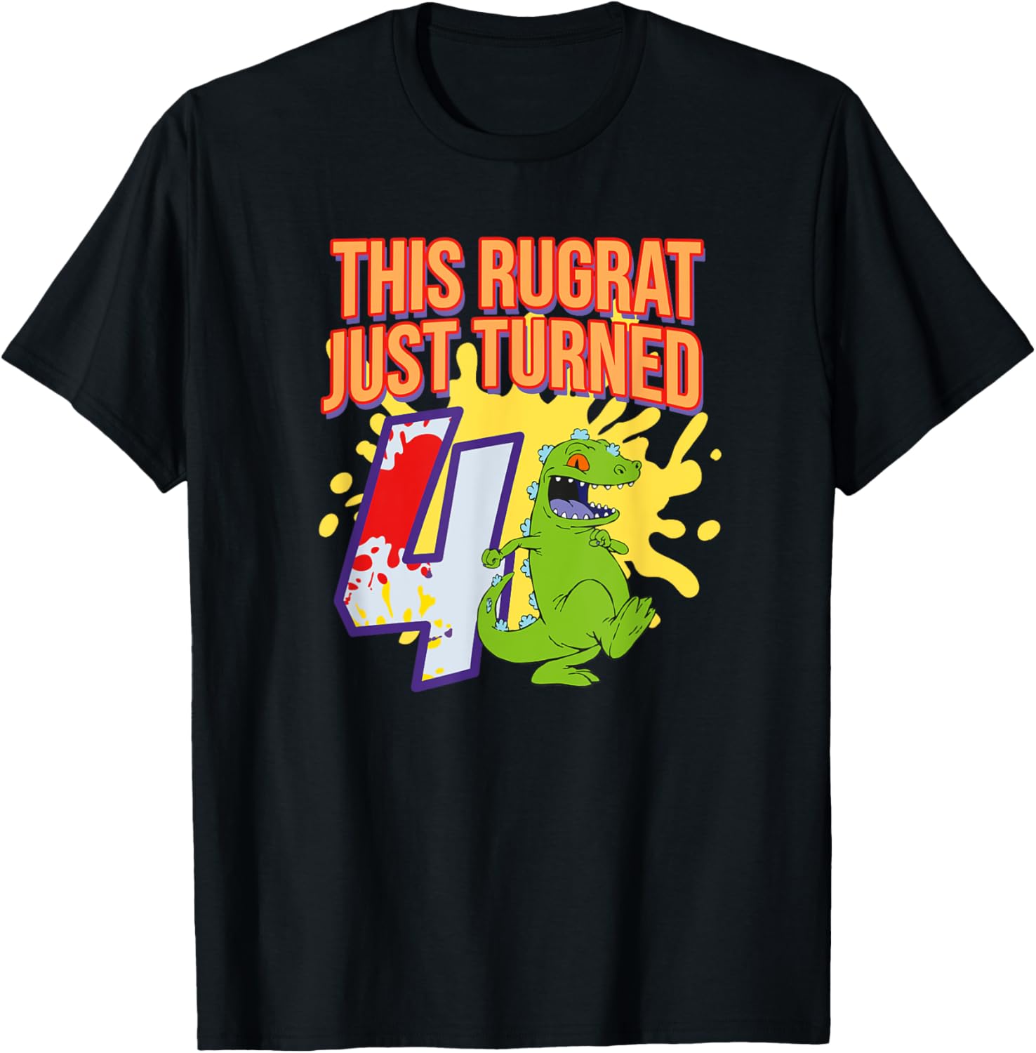 Mademark Rugrats 4th Birthday Party T-Shirt for Kids Fun Celebration - 5