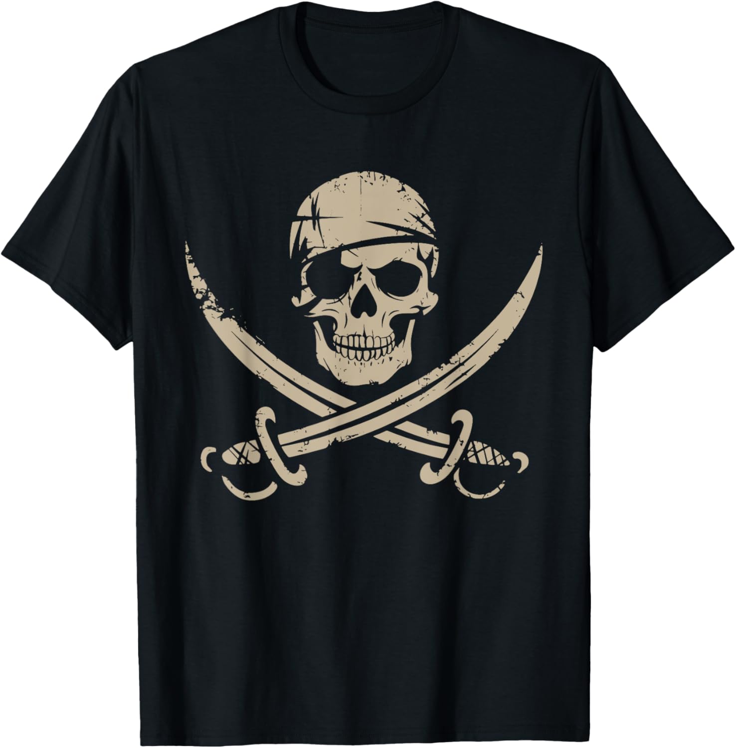 Pirate Skull Crossbones Skeleton Halloween T-Shirt for Boys - 16