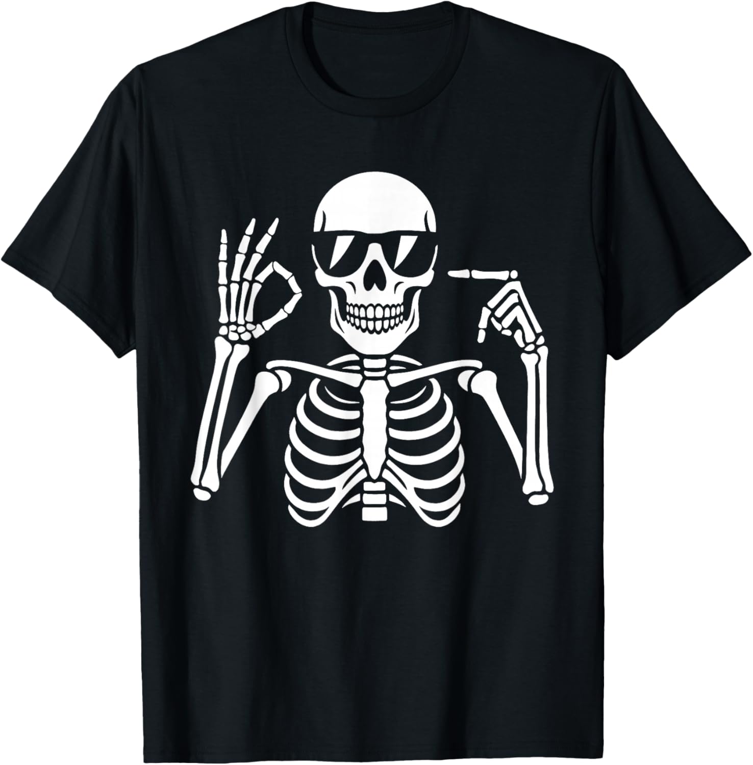Funny 67 Skeleton Halloween Meme T-Shirt for Gen Alpha Kids - 1