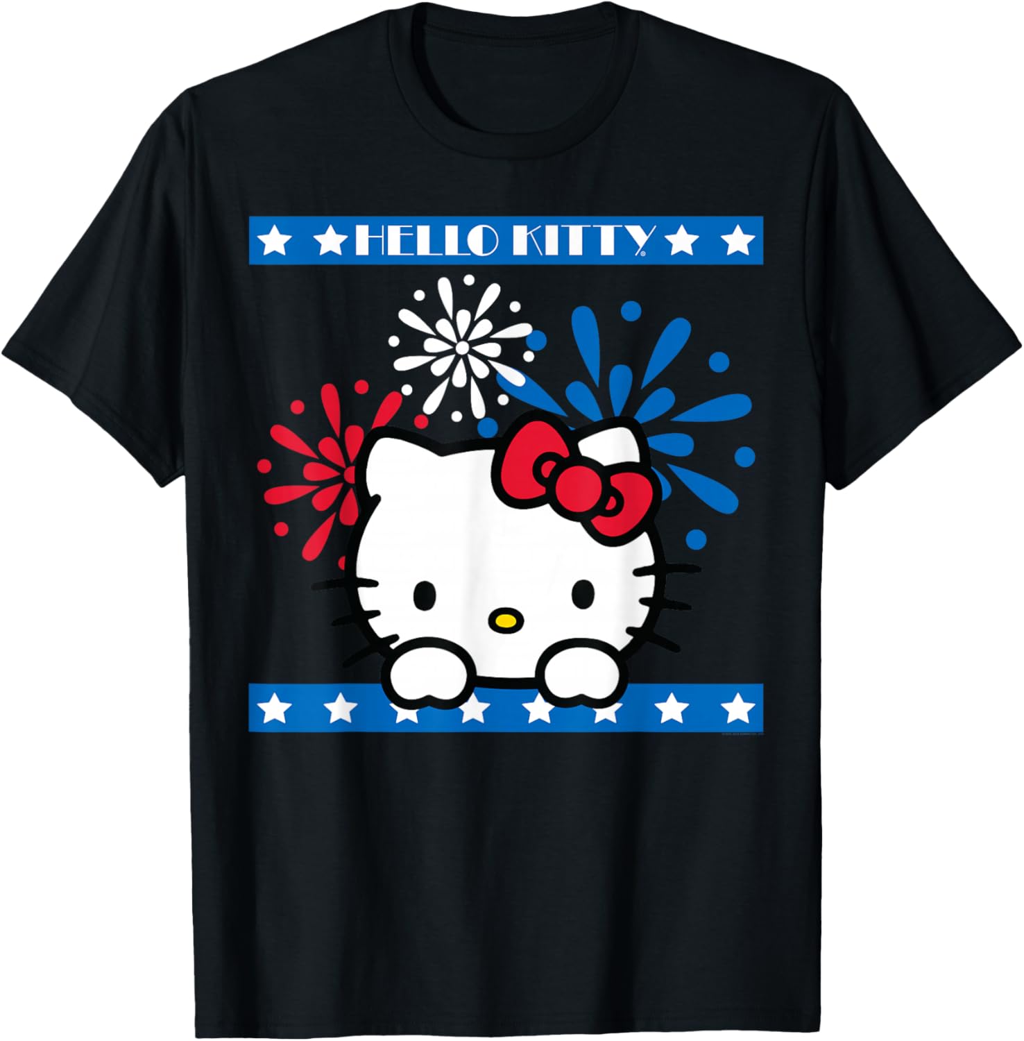 Hello Kitty Fireworks 4th of July T-Shirt for Women Girls Men Kids - 2
