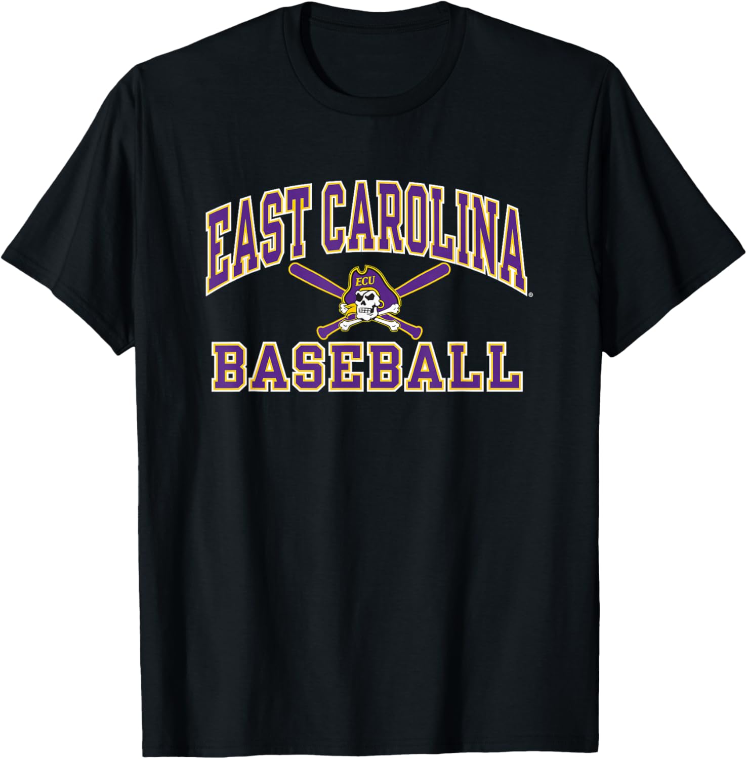 East Carolina Pirates Baseball Strike T-Shirt for Fans and Players - 1