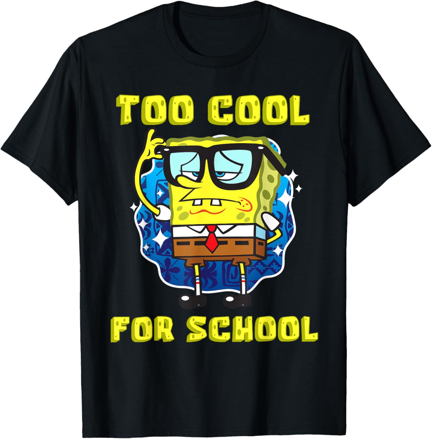 Mademark SpongeBob SquarePants Cool Glasses T-Shirt for Kids - 1