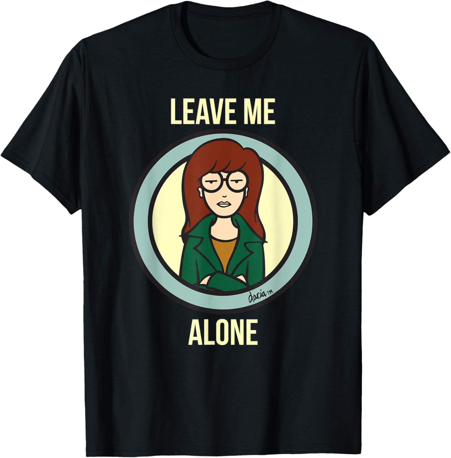 Mademark x Daria Leave Me Alone T-Shirt for Trendy Casual Wear - 5