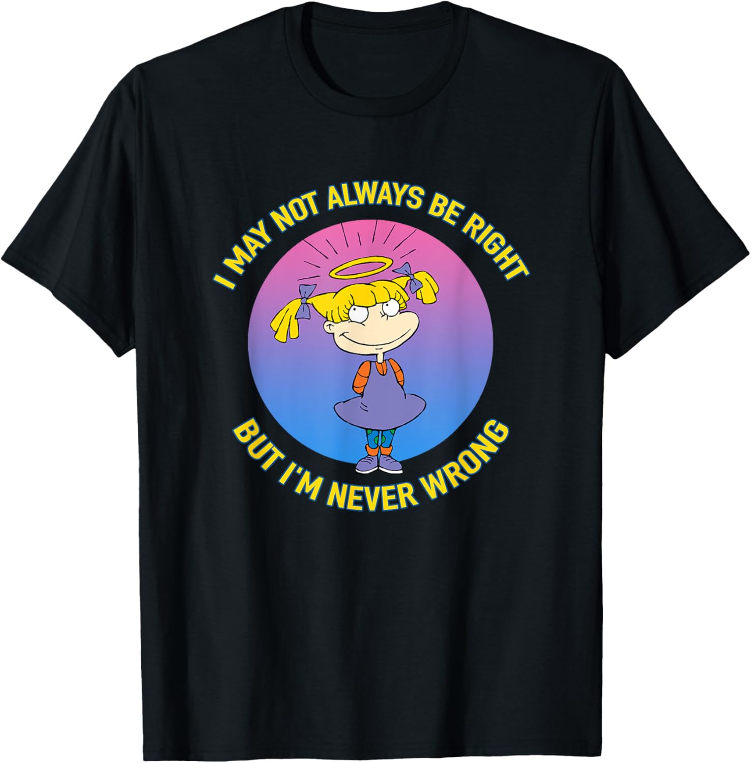 Mademark x Rugrats Angelica Never Wrong T-Shirt for Fun Fashion Fans - 11