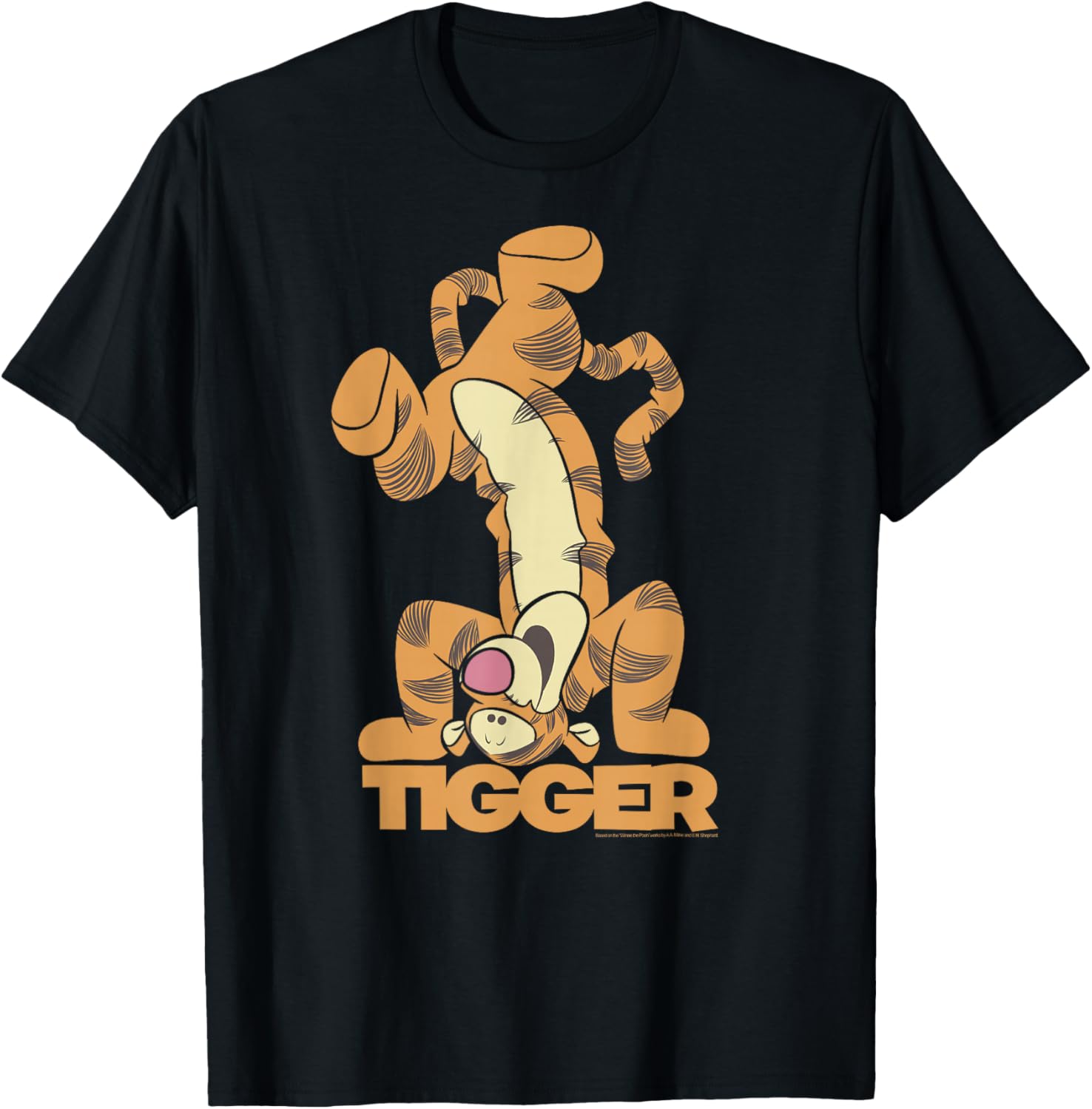 Winnie The Pooh Tigger Upside Down T-Shirt for Fun Disney Fans - 7