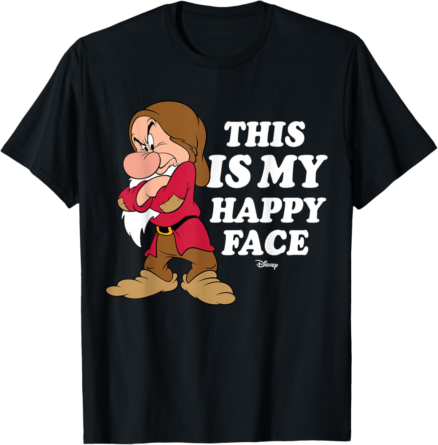 Disney Princess Snow White Grumpy Happy Face T-Shirt for Kids - 9