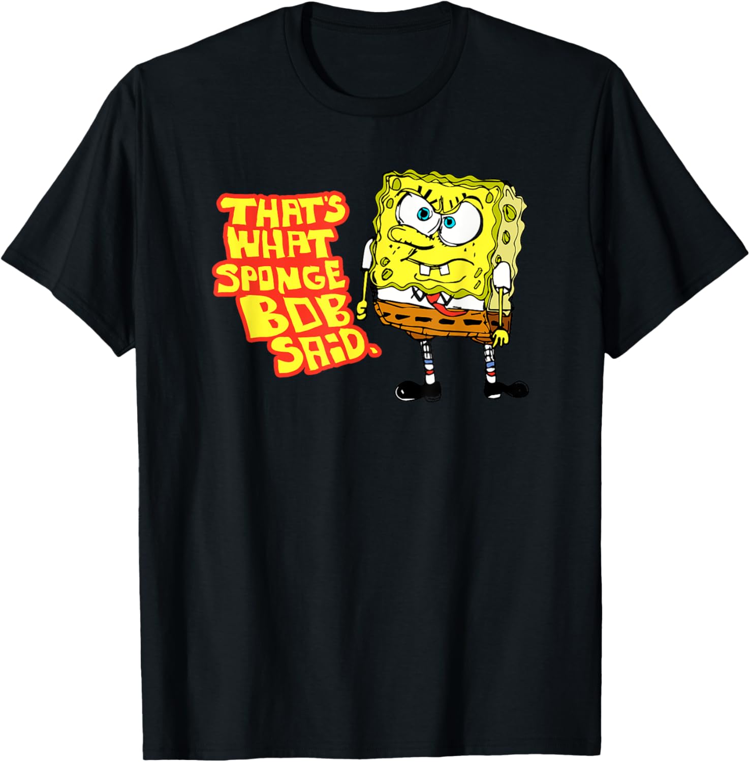 Mademark SpongeBob Quote T-Shirt That's What SpongeBob Said Fun Apparel - 1