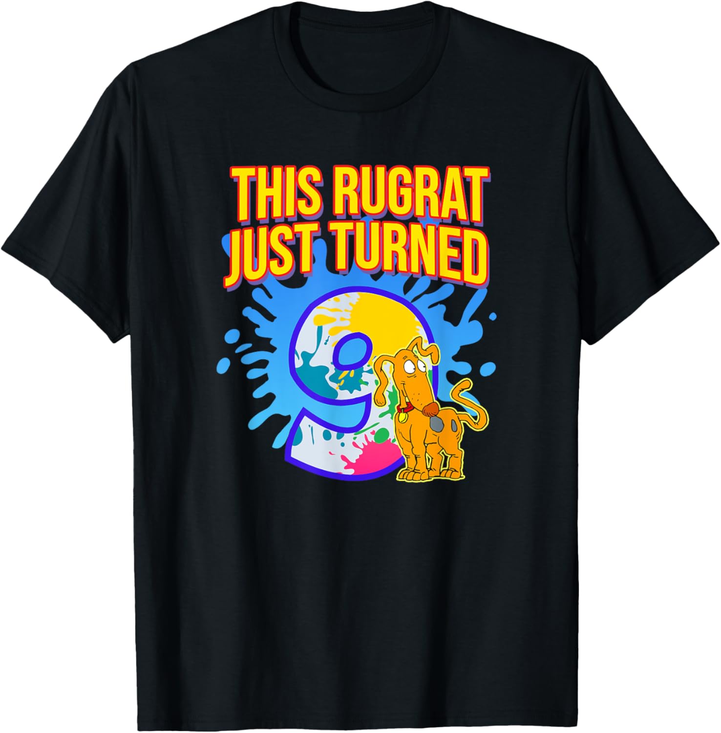 Mademark x Rugrats 9th Birthday T-Shirt for Kids Fun Birthday Celebration - 1